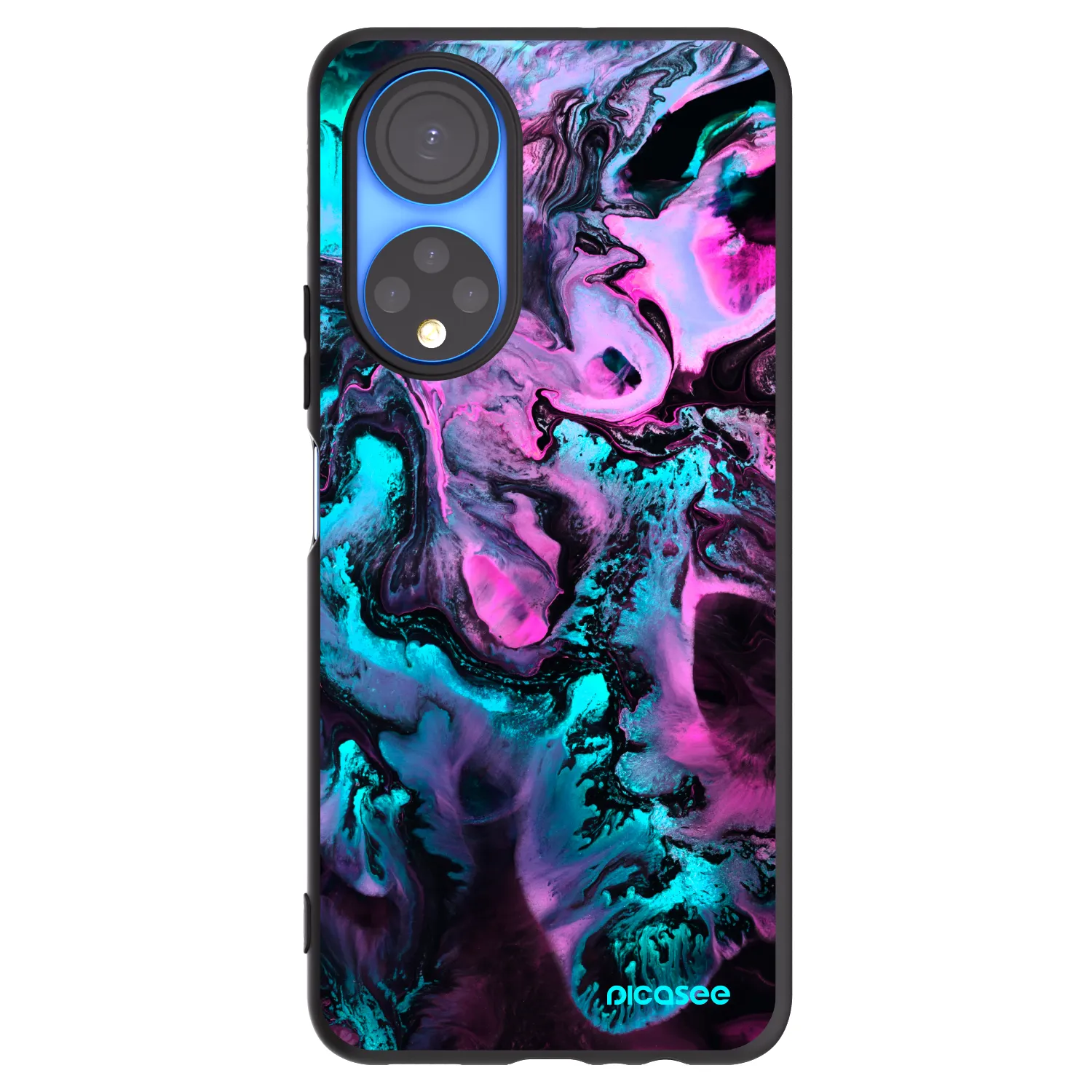 Picasee fekete szilikon tok az alábbi mobiltelefonokra Honor X7 - Lean