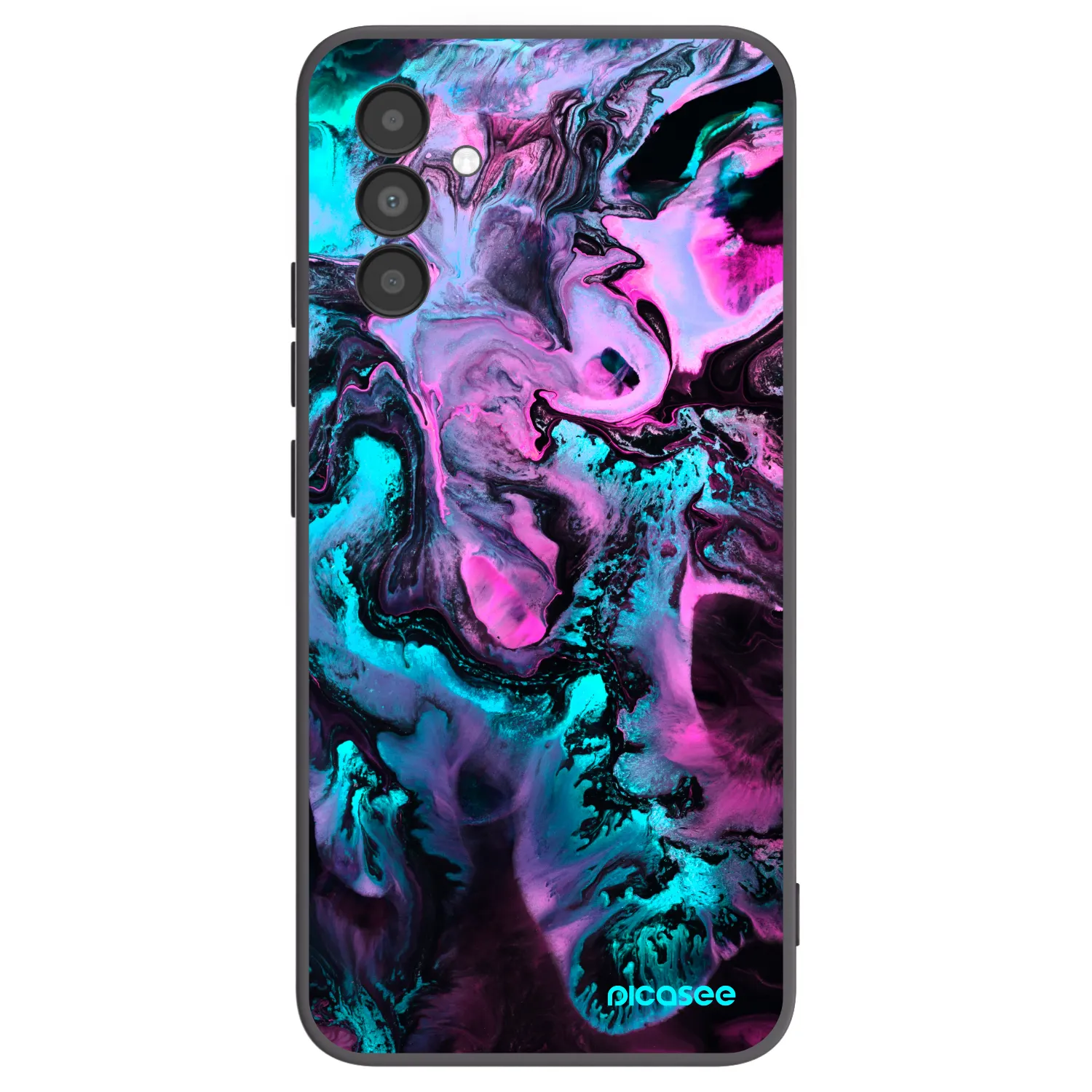 Picasee fekete szilikon tok az alábbi mobiltelefonokra Samsung Galaxy A04s A047F - Lean