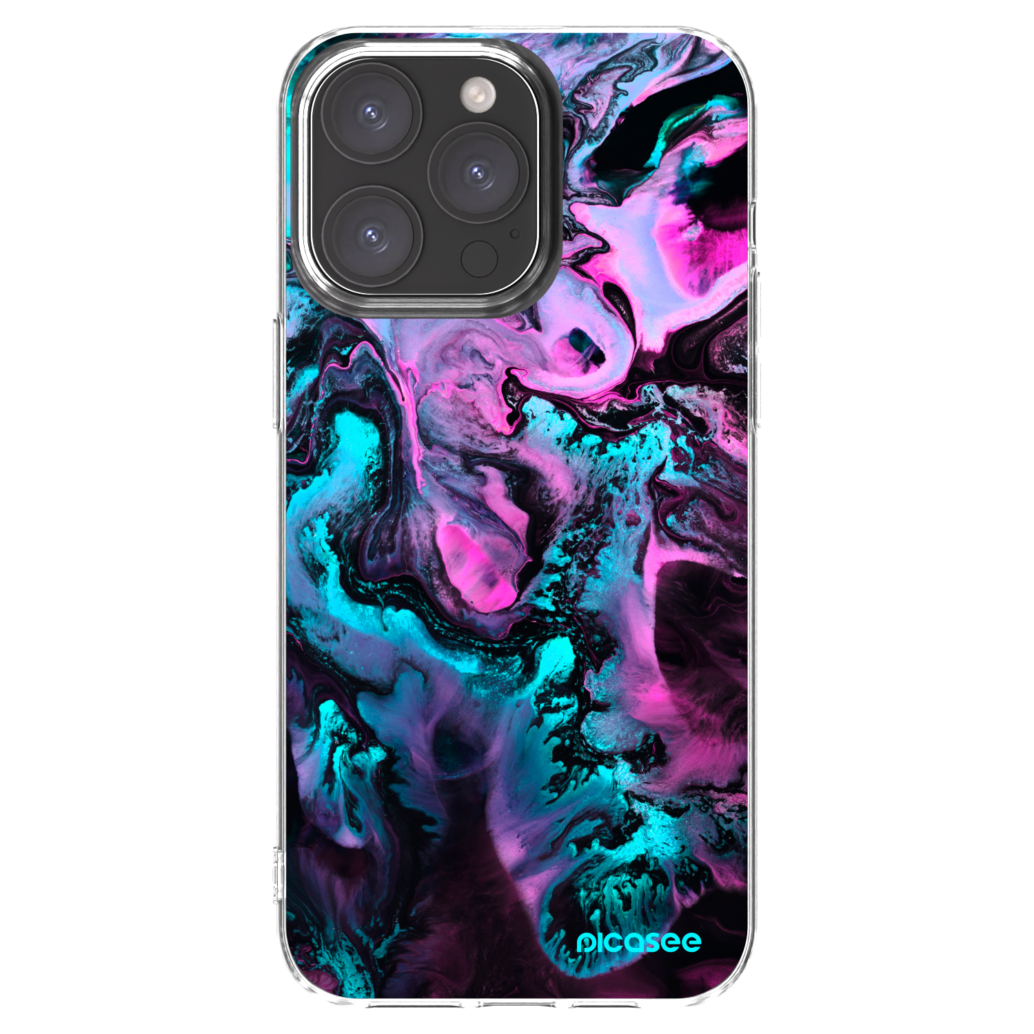 Picasee átlátszó szilikon tok az alábbi mobiltelefonokra Apple iPhone 15 Pro Max - Lean