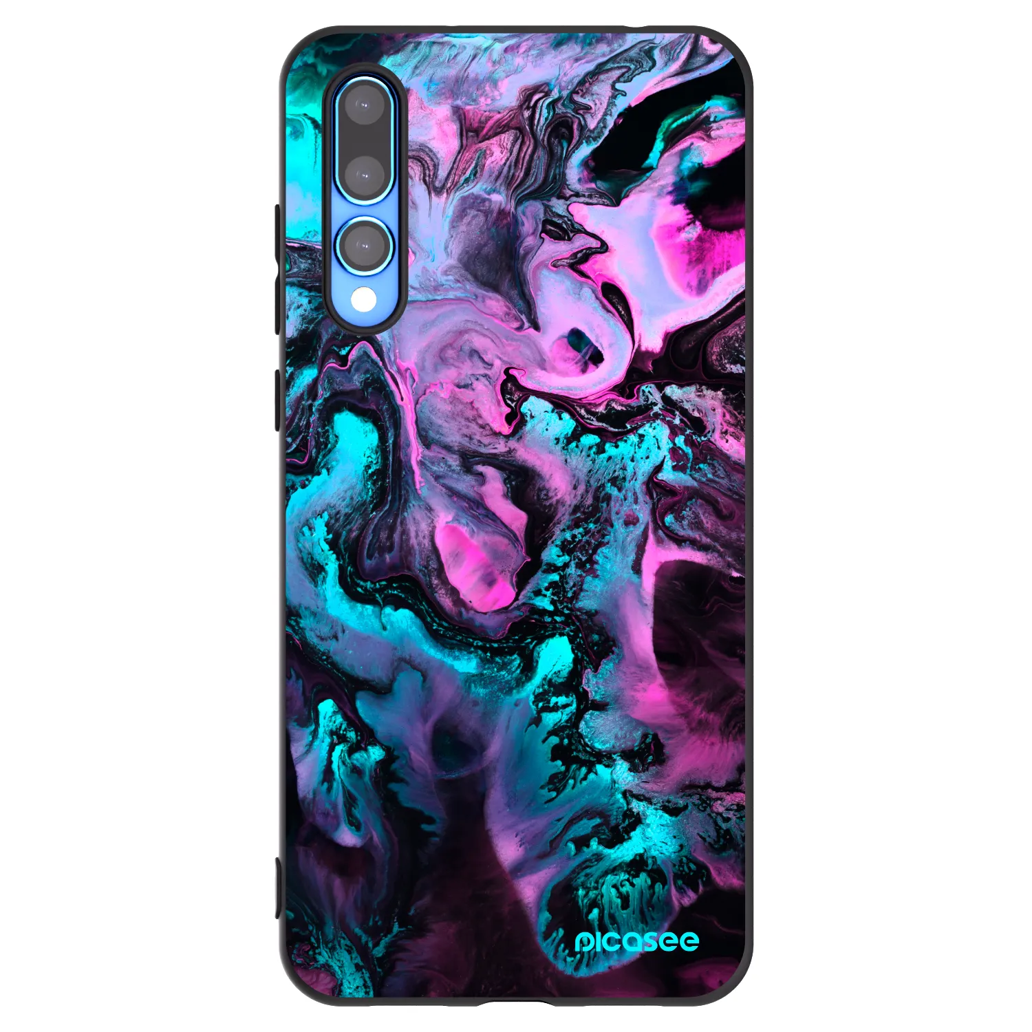 Picasee fekete szilikon tok az alábbi mobiltelefonokra Huawei P20 Pro - Lean