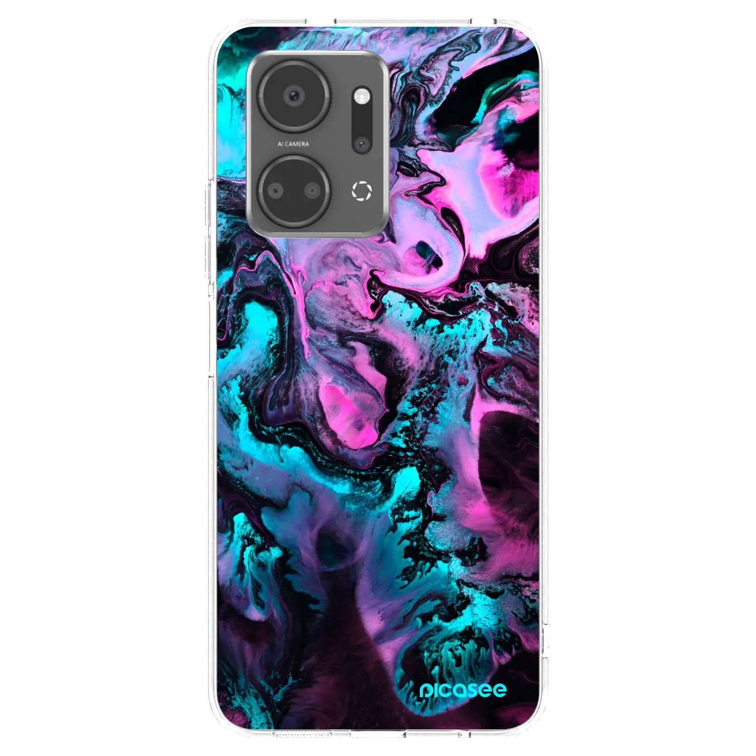 Picasee átlátszó szilikon tok az alábbi mobiltelefonokra Honor X7a - Lean