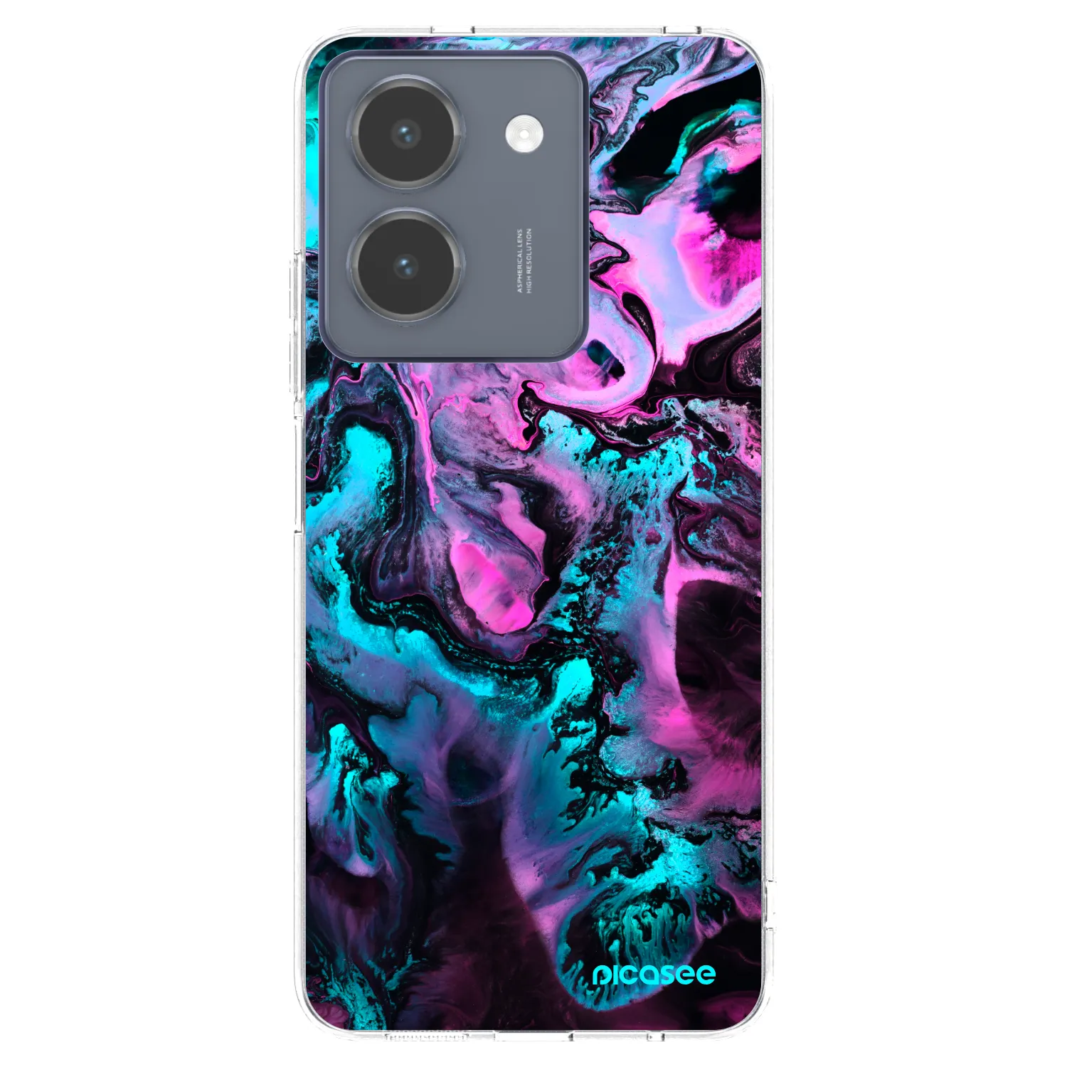 Picasee átlátszó szilikon tok az alábbi mobiltelefonokra Vivo Y36 4G - Lean