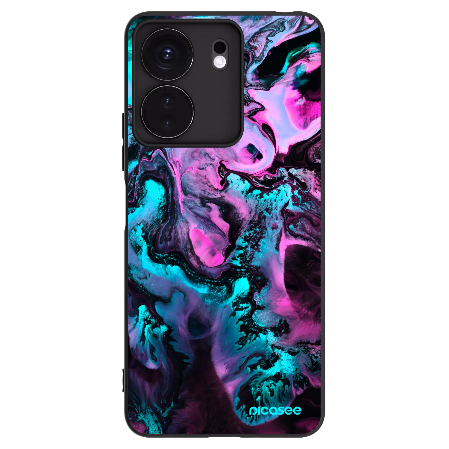 Picasee fekete szilikon tok az alábbi mobiltelefonokra Xiaomi Redmi 13C 4G - Lean