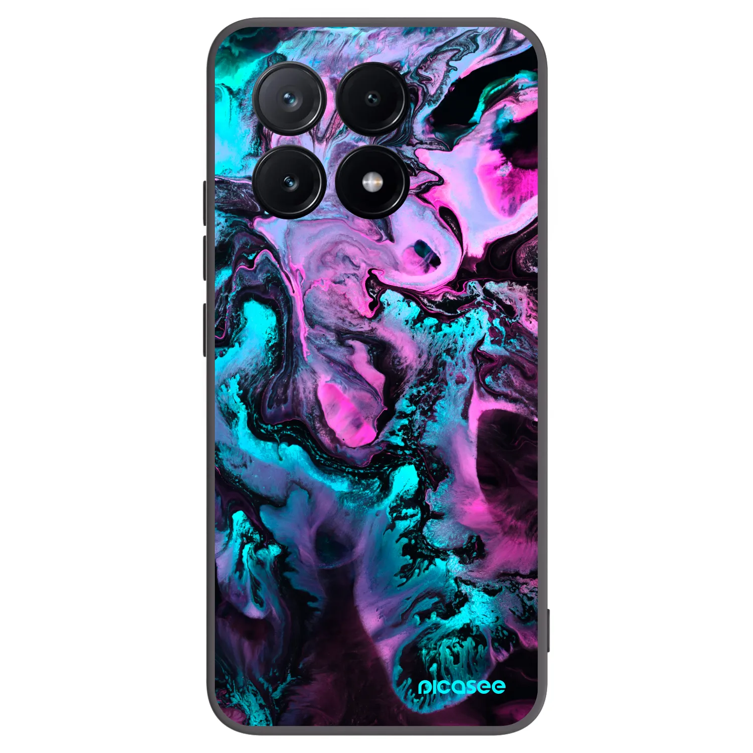 Picasee fekete szilikon tok az alábbi mobiltelefonokra Xiaomi Poco X6 Pro - Lean