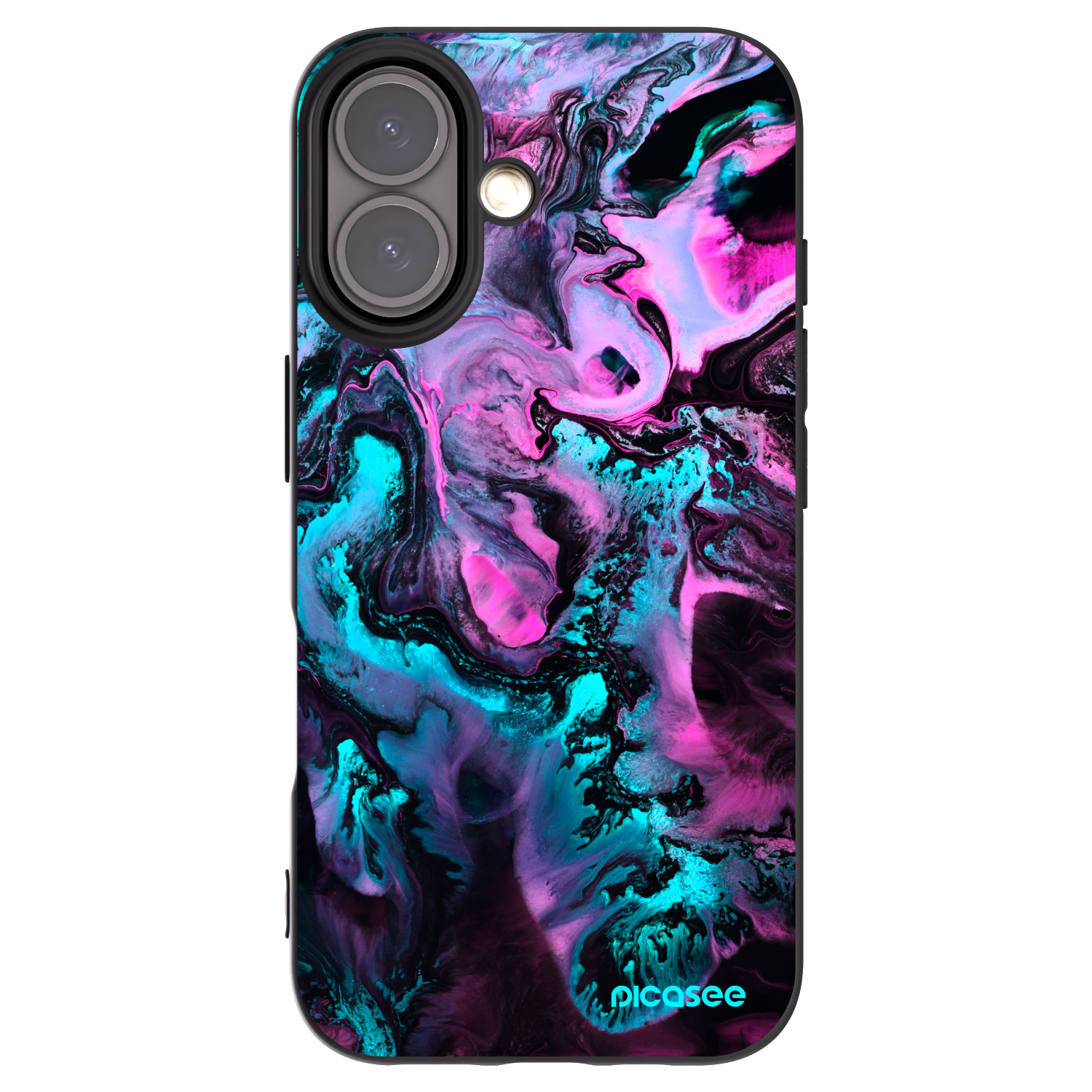 Picasee fekete szilikon tok az alábbi mobiltelefonokra Apple iPhone 16 - Lean