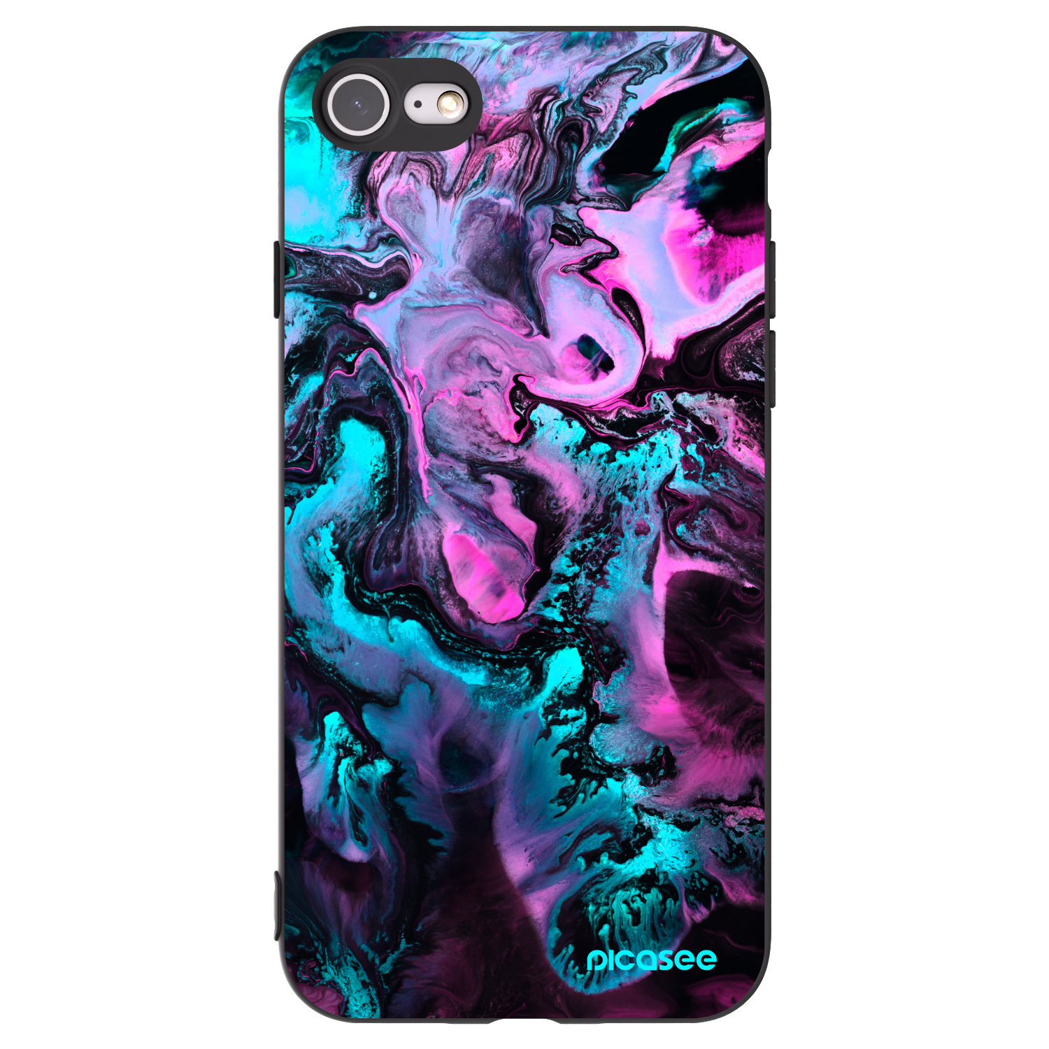 Picasee fekete szilikon tok az alábbi mobiltelefonokra Apple iPhone 8 - Lean