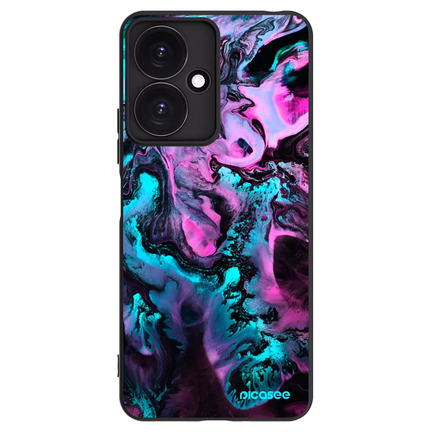 Picasee fekete szilikon tok az alábbi mobiltelefonokra Xiaomi Redmi 13C 5G - Lean