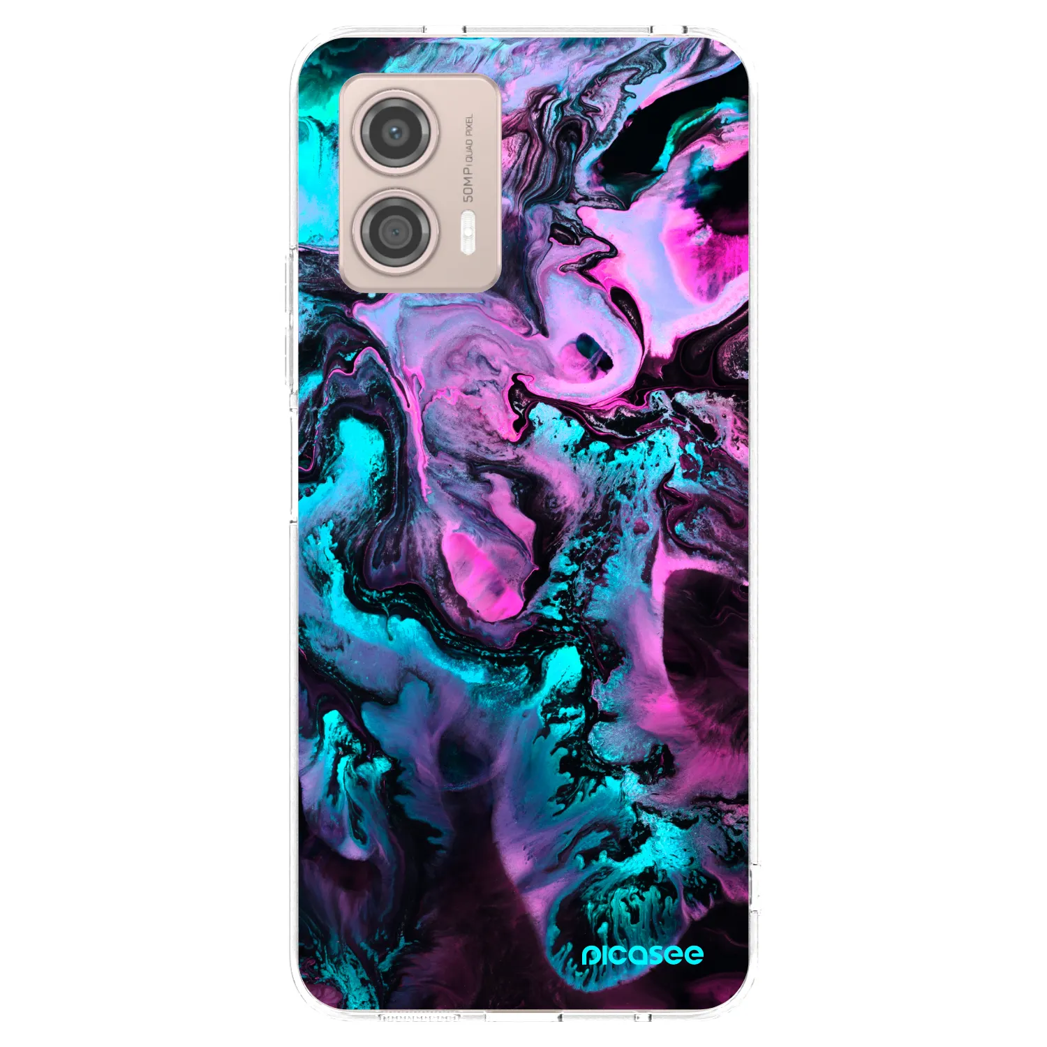 Picasee átlátszó szilikon tok az alábbi mobiltelefonokra Motorola Moto G53 5G - Lean