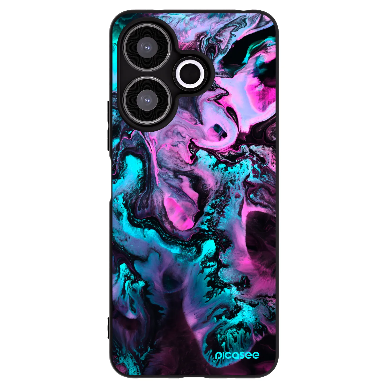 Picasee fekete szilikon tok az alábbi mobiltelefonokra Xiaomi Redmi 13 4G - Lean