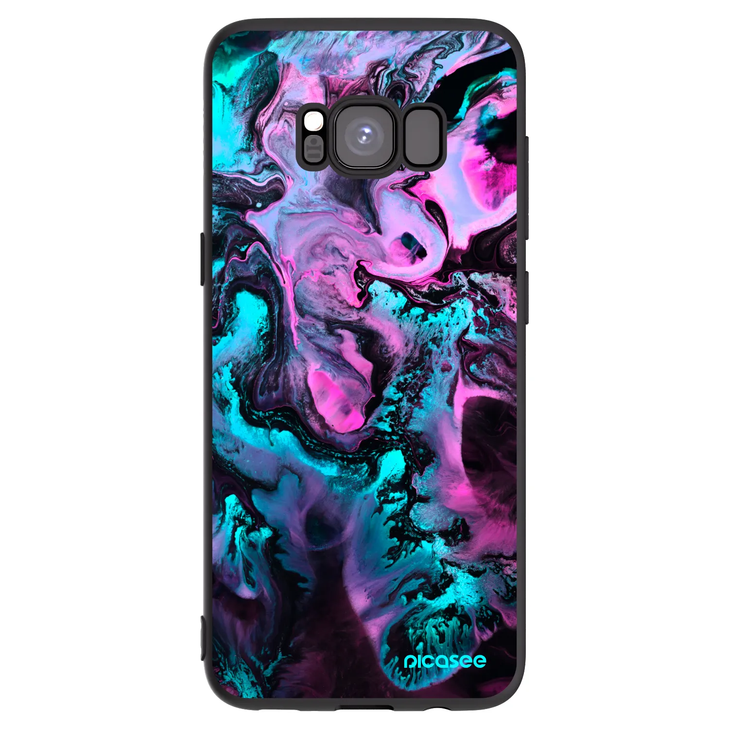Picasee fekete szilikon tok az alábbi mobiltelefonokra Samsung Galaxy S8 G950F - Lean