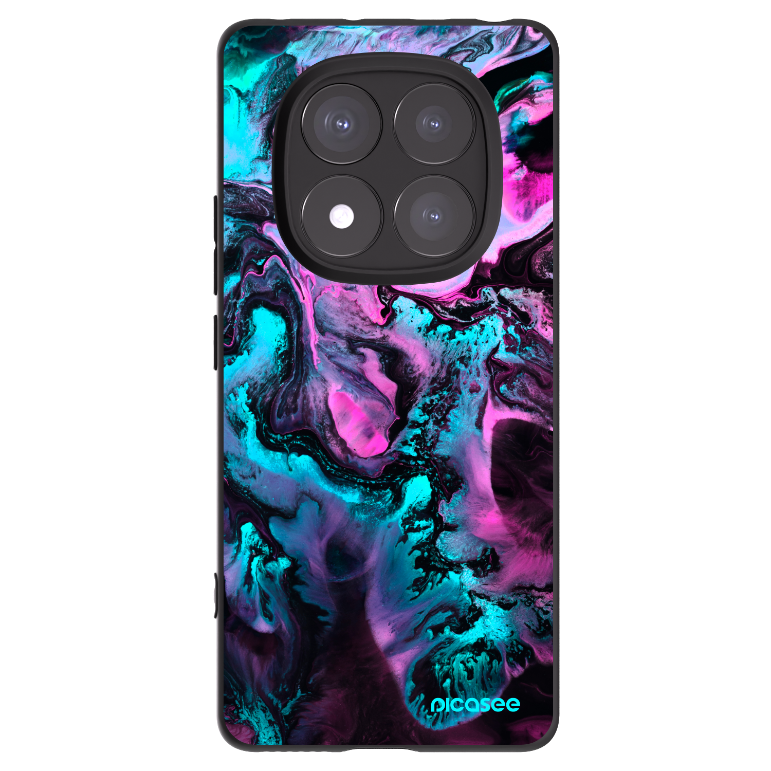 Picasee fekete szilikon tok az alábbi mobiltelefonokra Xiaomi Redmi Note 14 Pro 5G - Lean