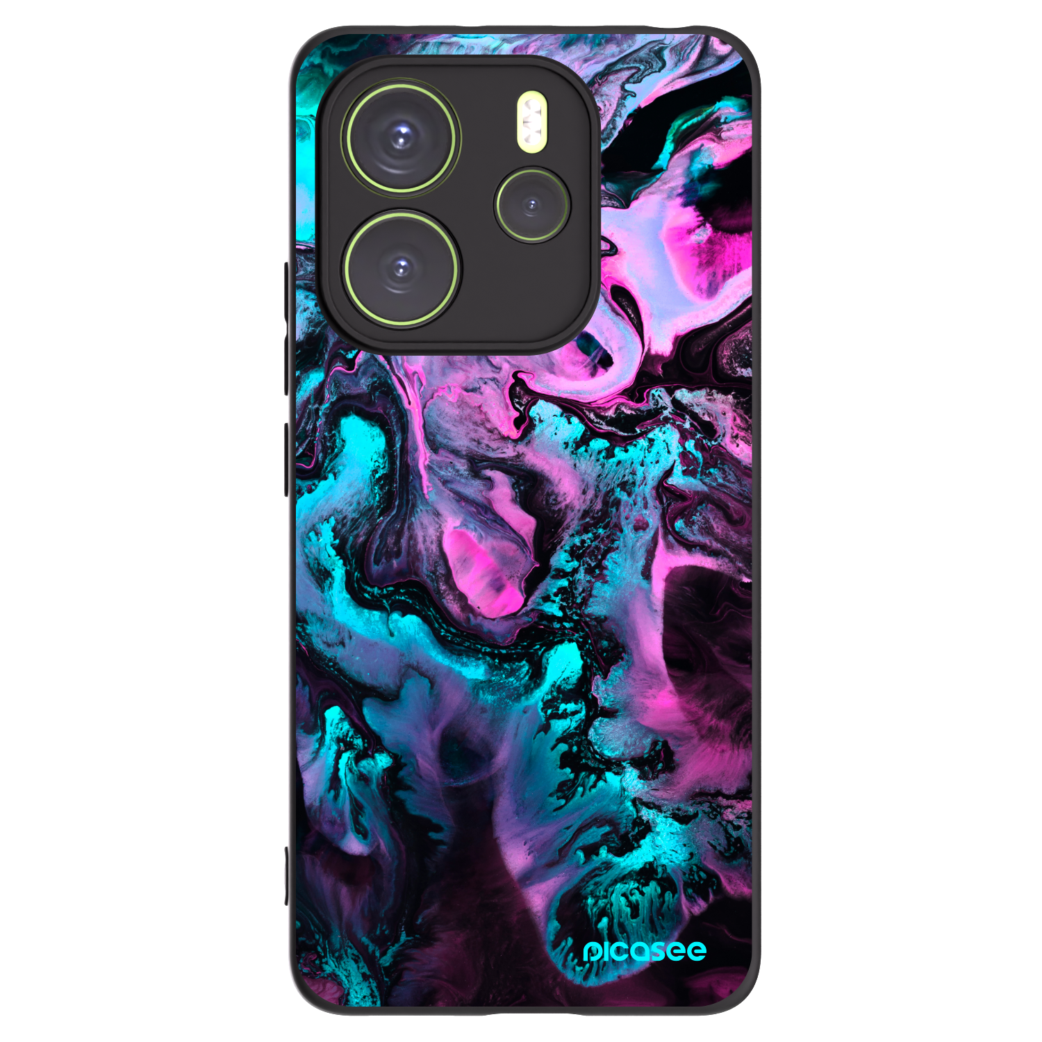 Picasee fekete szilikon tok az alábbi mobiltelefonokra Xiaomi Redmi Note 14 4G - Lean