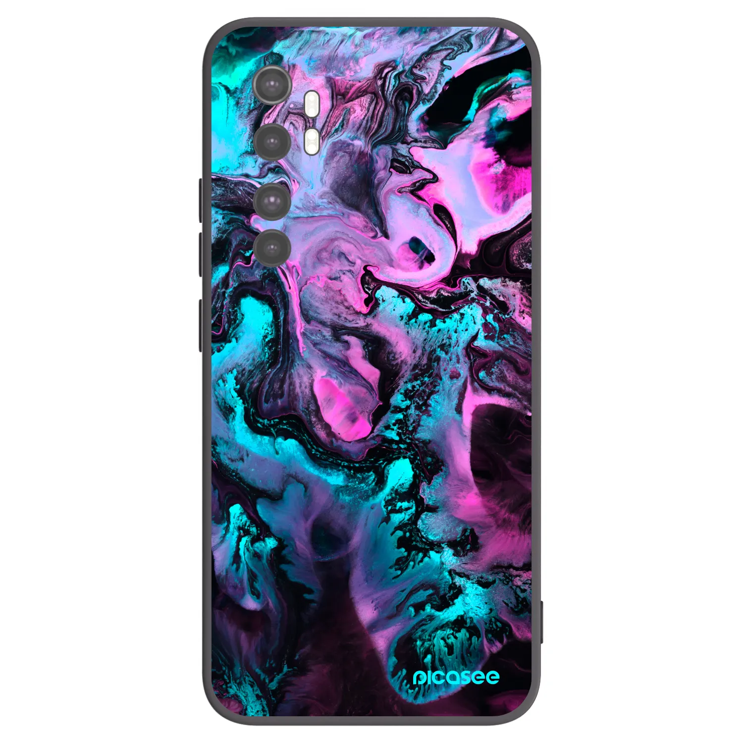 Picasee fekete szilikon tok az alábbi mobiltelefonokra Xiaomi Mi Note 10 Lite - Lean