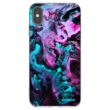 Picasee átlátszó szilikon tok az alábbi mobiltelefonokra Apple iPhone XS Max - Lean