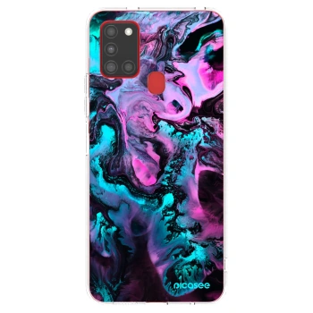 Picasee átlátszó szilikon tok az alábbi mobiltelefonokra Samsung Galaxy A21s - Lean