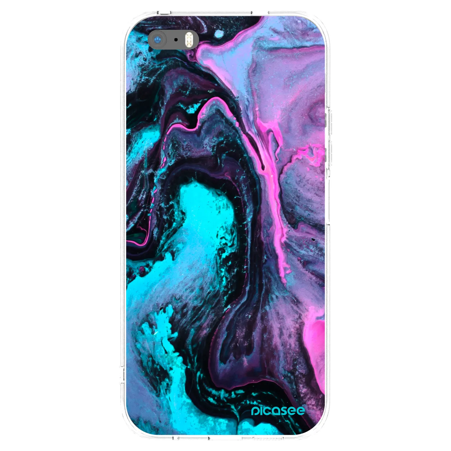 Picasee átlátszó szilikon tok az alábbi mobiltelefonokra Apple iPhone 5/5S/SE - Lean 2