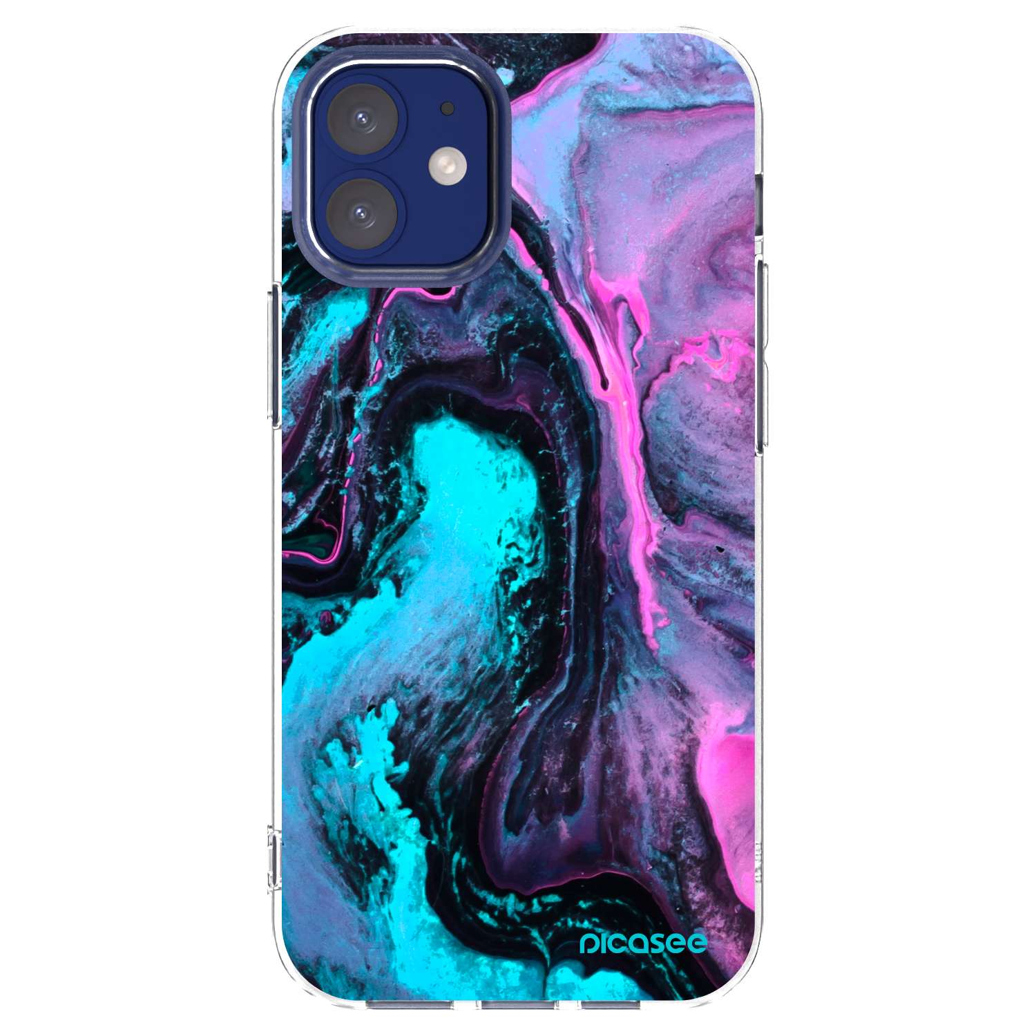 Picasee átlátszó szilikon tok az alábbi mobiltelefonokra Apple iPhone 12 mini - Lean 2