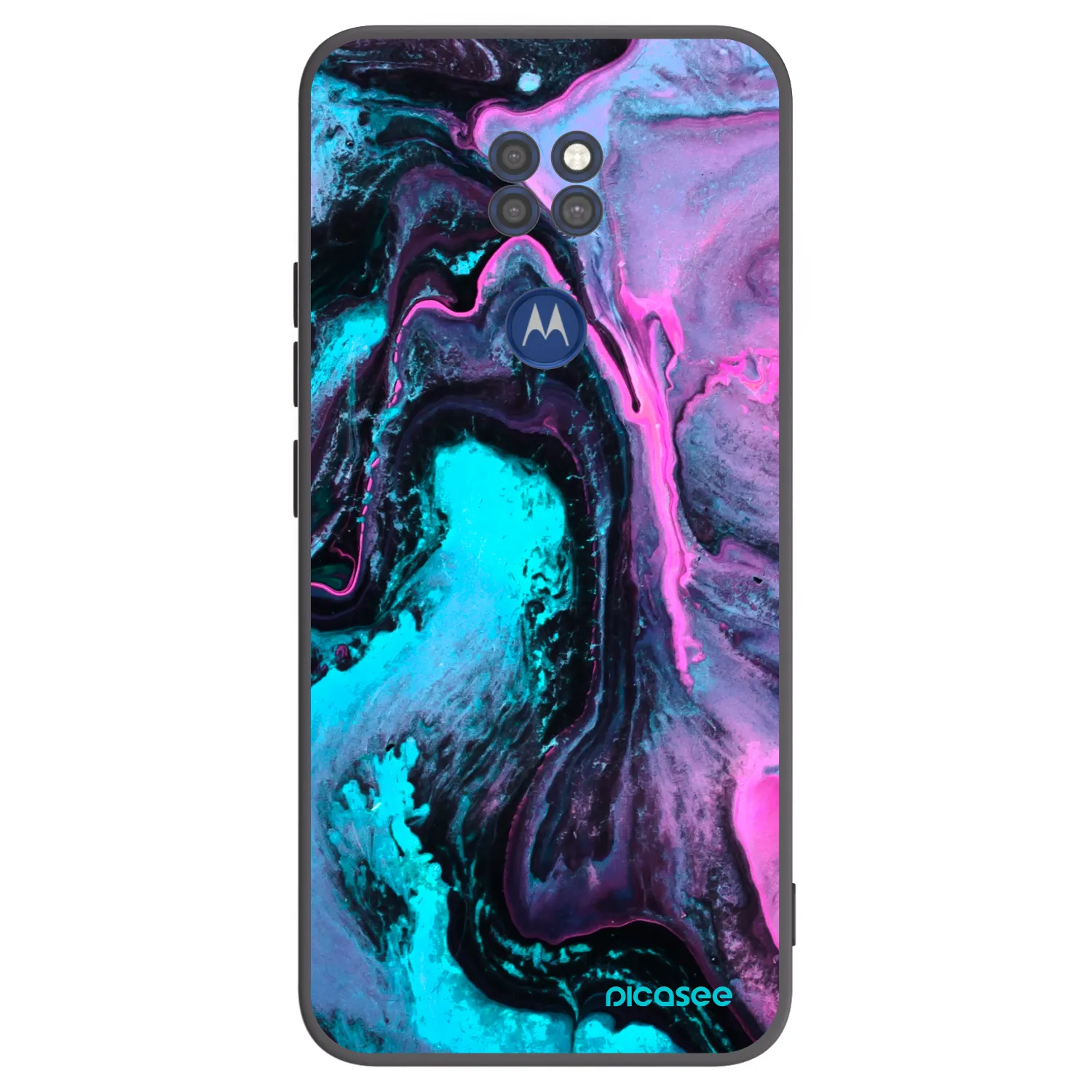 Picasee fekete szilikon tok az alábbi mobiltelefonokra Motorola Moto G9 Play - Lean 2