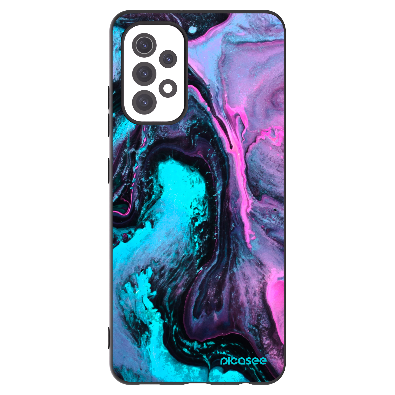 Picasee fekete szilikon tok az alábbi mobiltelefonokra Samsung Galaxy A32 5G A326B - Lean 2