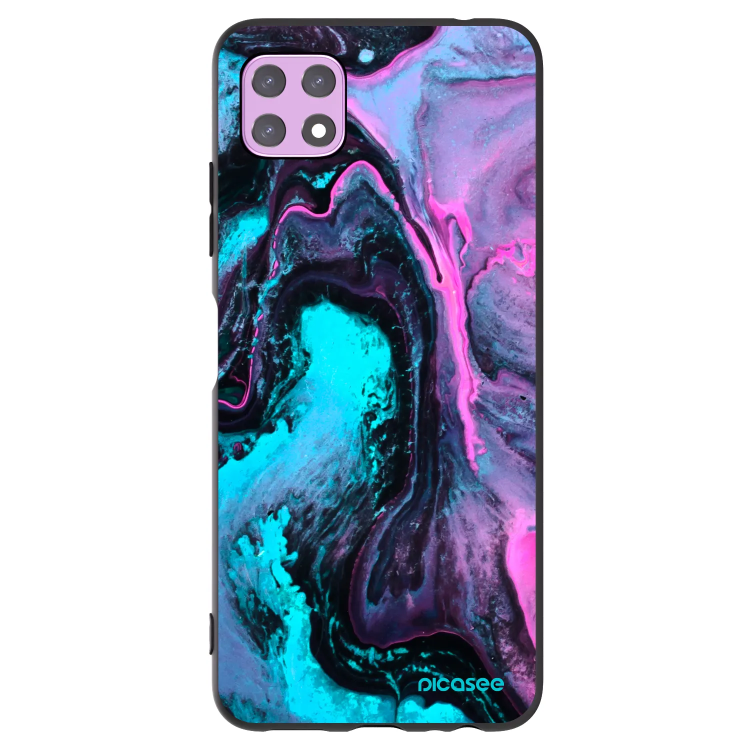 Picasee fekete szilikon tok az alábbi mobiltelefonokra Samsung Galaxy A22 A226B 5G - Lean 2
