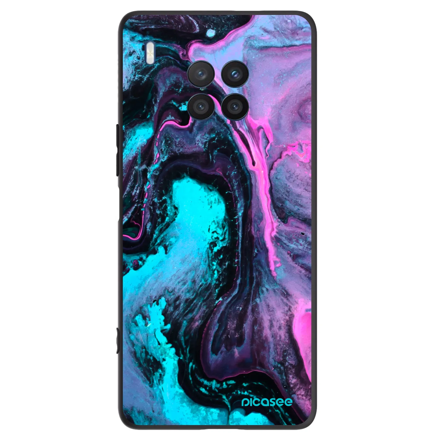 Picasee fekete szilikon tok az alábbi mobiltelefonokra Honor 50 Lite - Lean 2