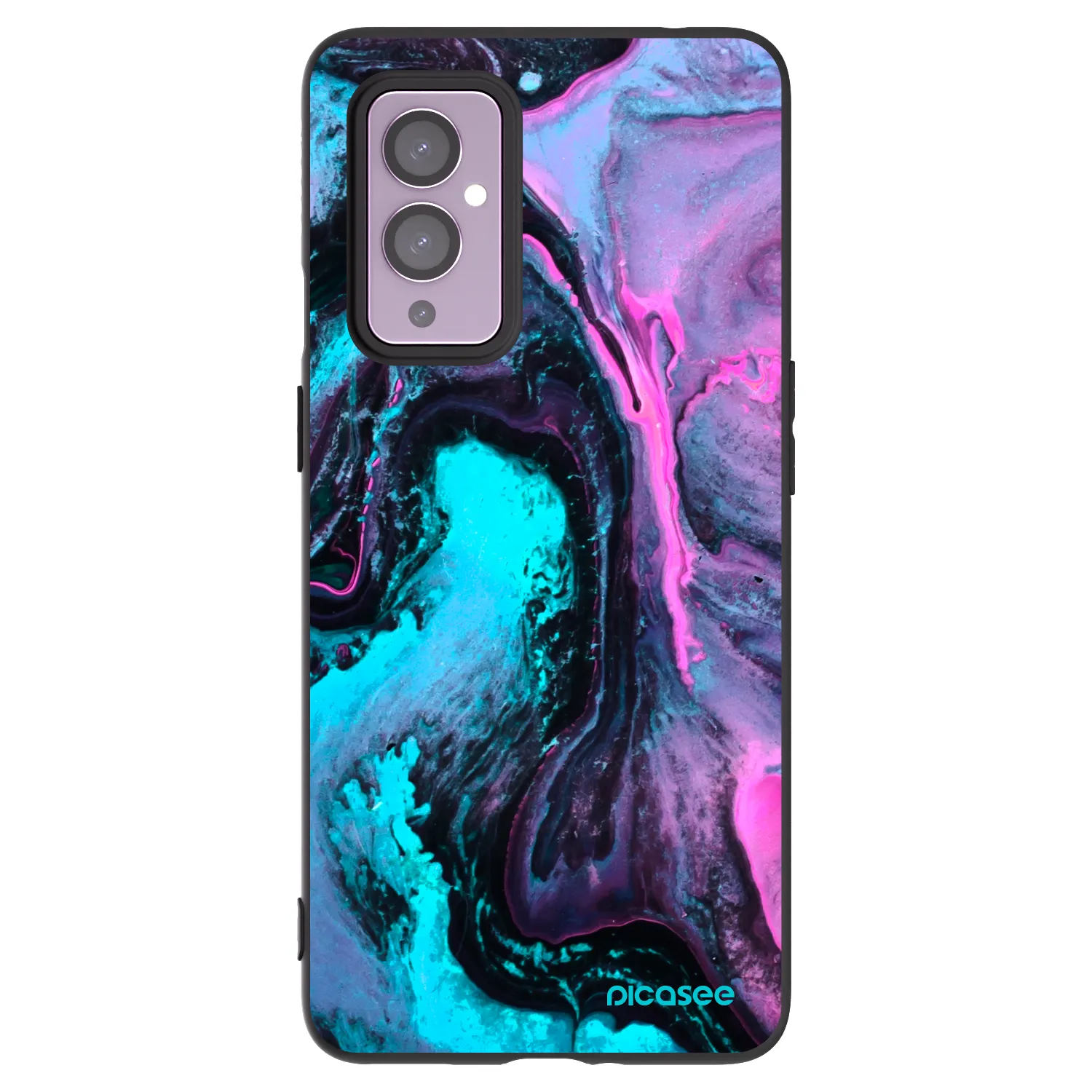 Picasee fekete szilikon tok az alábbi mobiltelefonokra OnePlus 9 - Lean 2