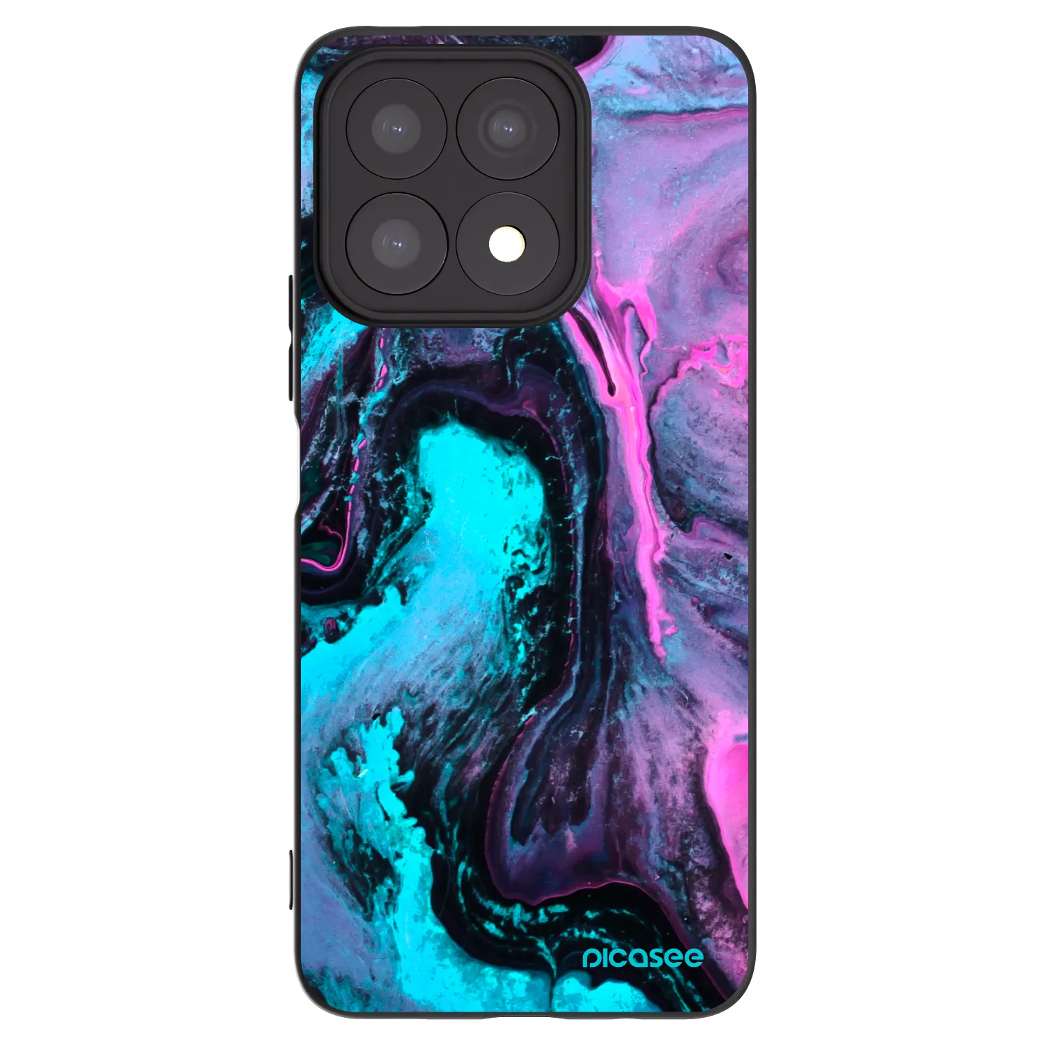 Picasee fekete szilikon tok az alábbi mobiltelefonokra Honor X8a - Lean 2