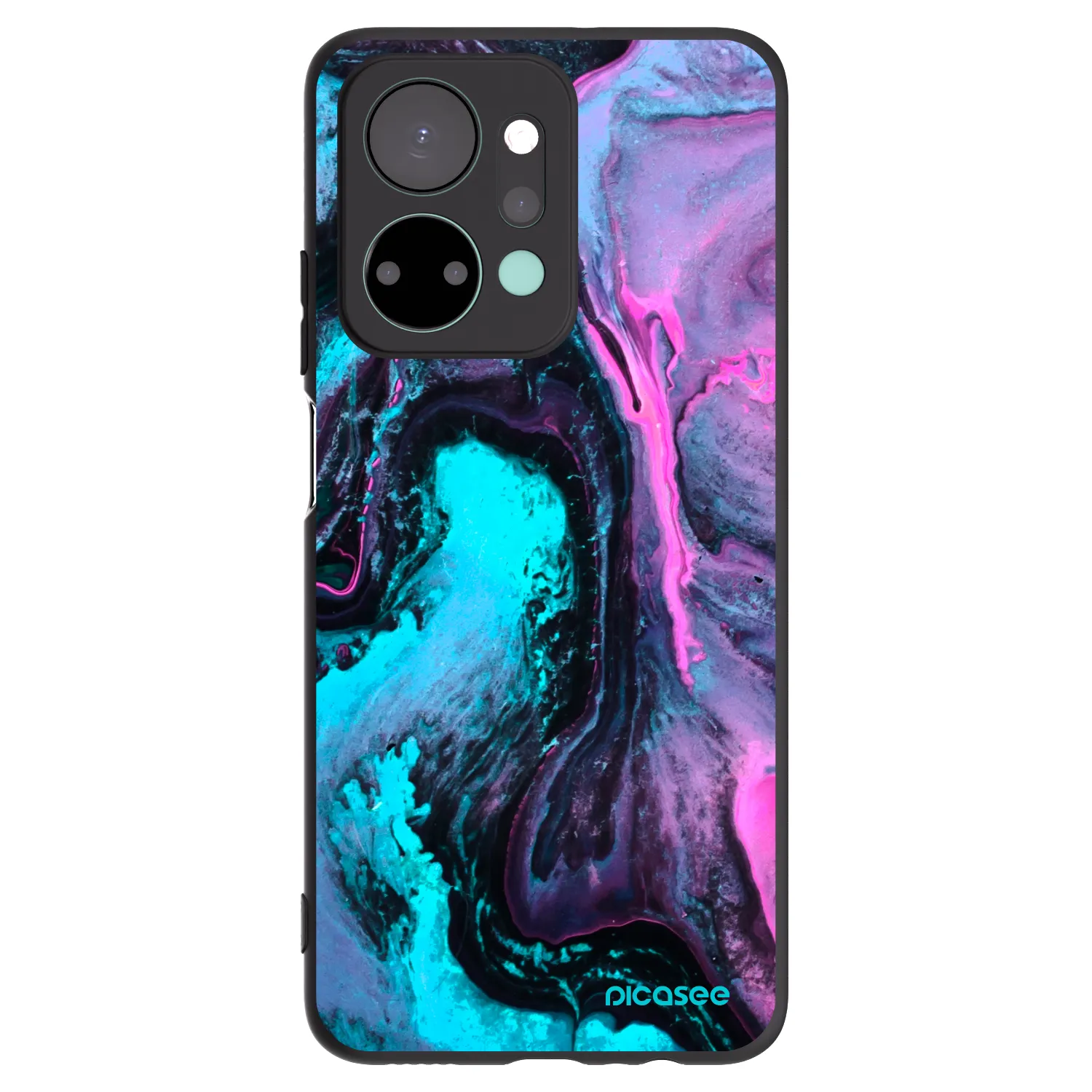 Picasee fekete szilikon tok az alábbi mobiltelefonokra Honor X7a - Lean 2