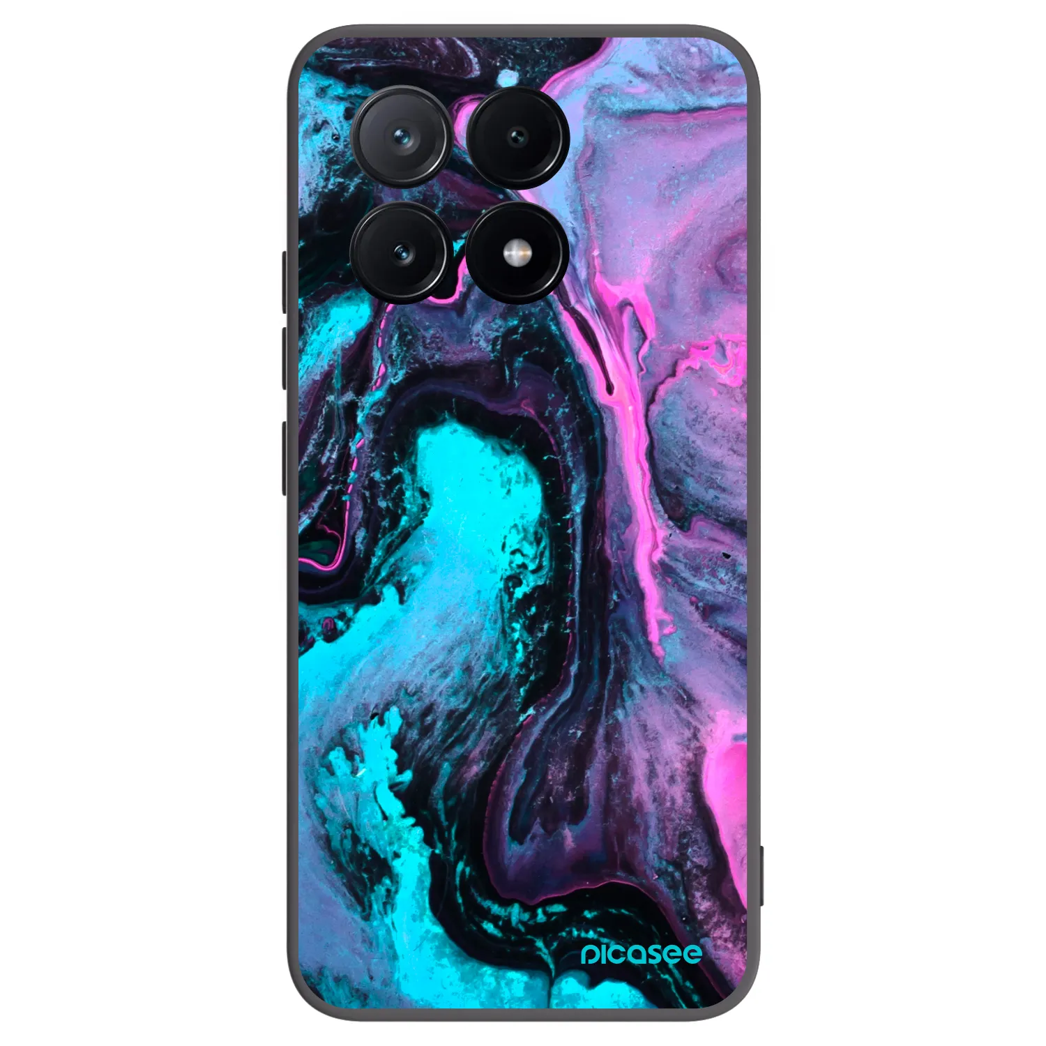 Picasee fekete szilikon tok az alábbi mobiltelefonokra Xiaomi Poco X6 Pro - Lean 2