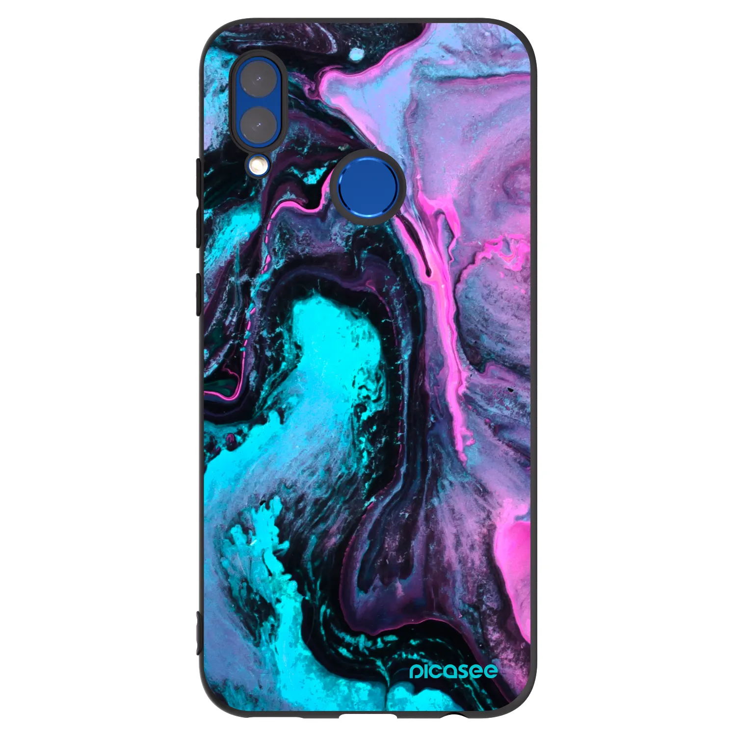 Picasee fekete szilikon tok az alábbi mobiltelefonokra Honor 10 Lite - Lean 2