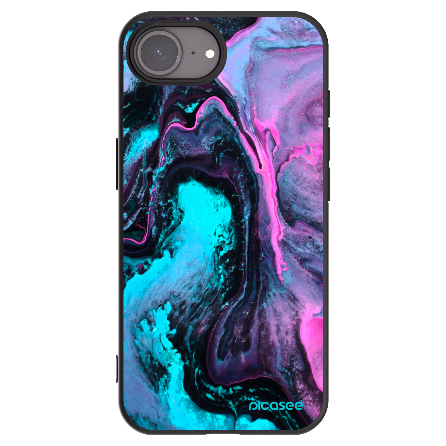 Picasee fekete szilikon tok az alábbi mobiltelefonokra Apple iPhone 16e - Lean 2