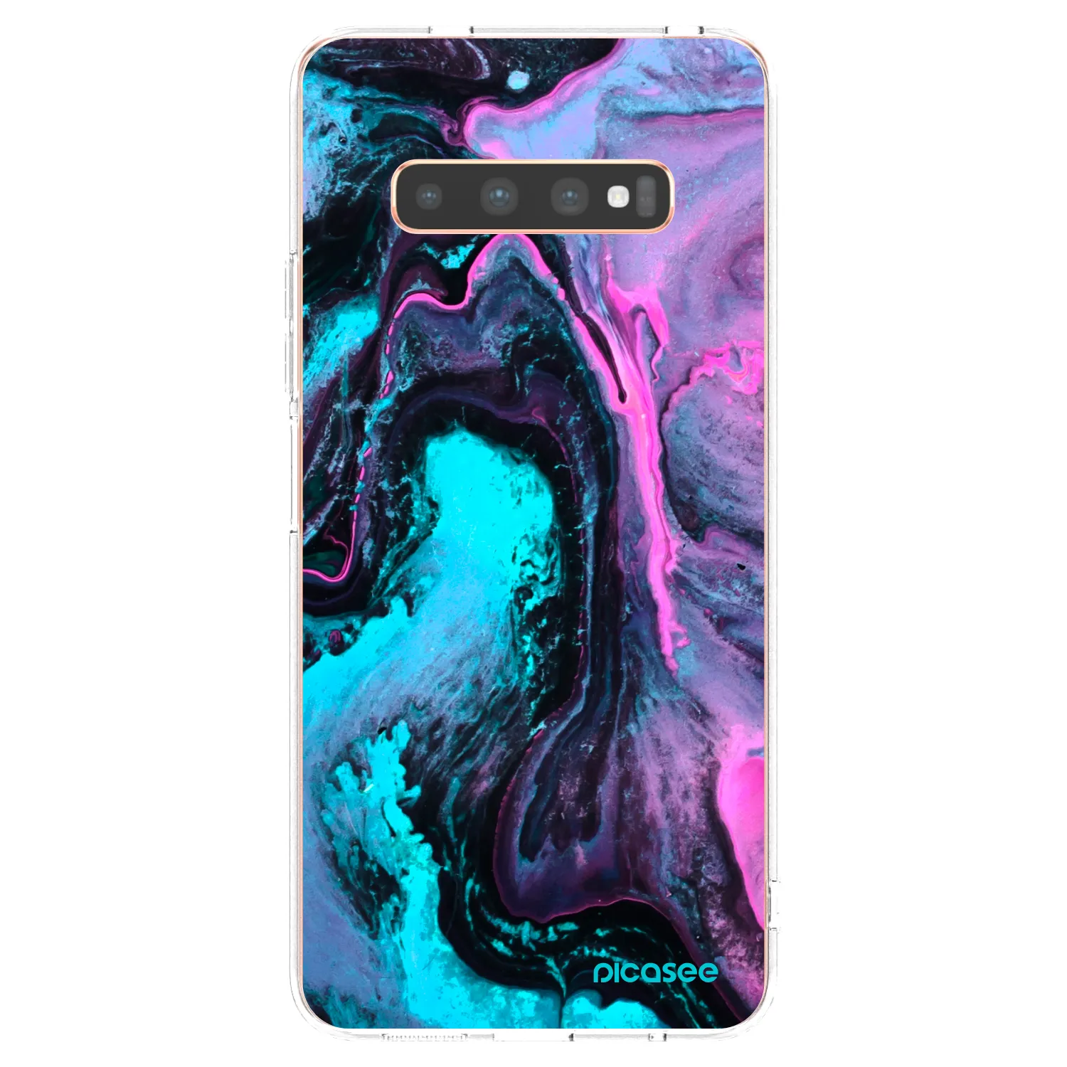 Picasee átlátszó szilikon tok az alábbi mobiltelefonokra Samsung Galaxy S10 Plus G975 - Lean 2