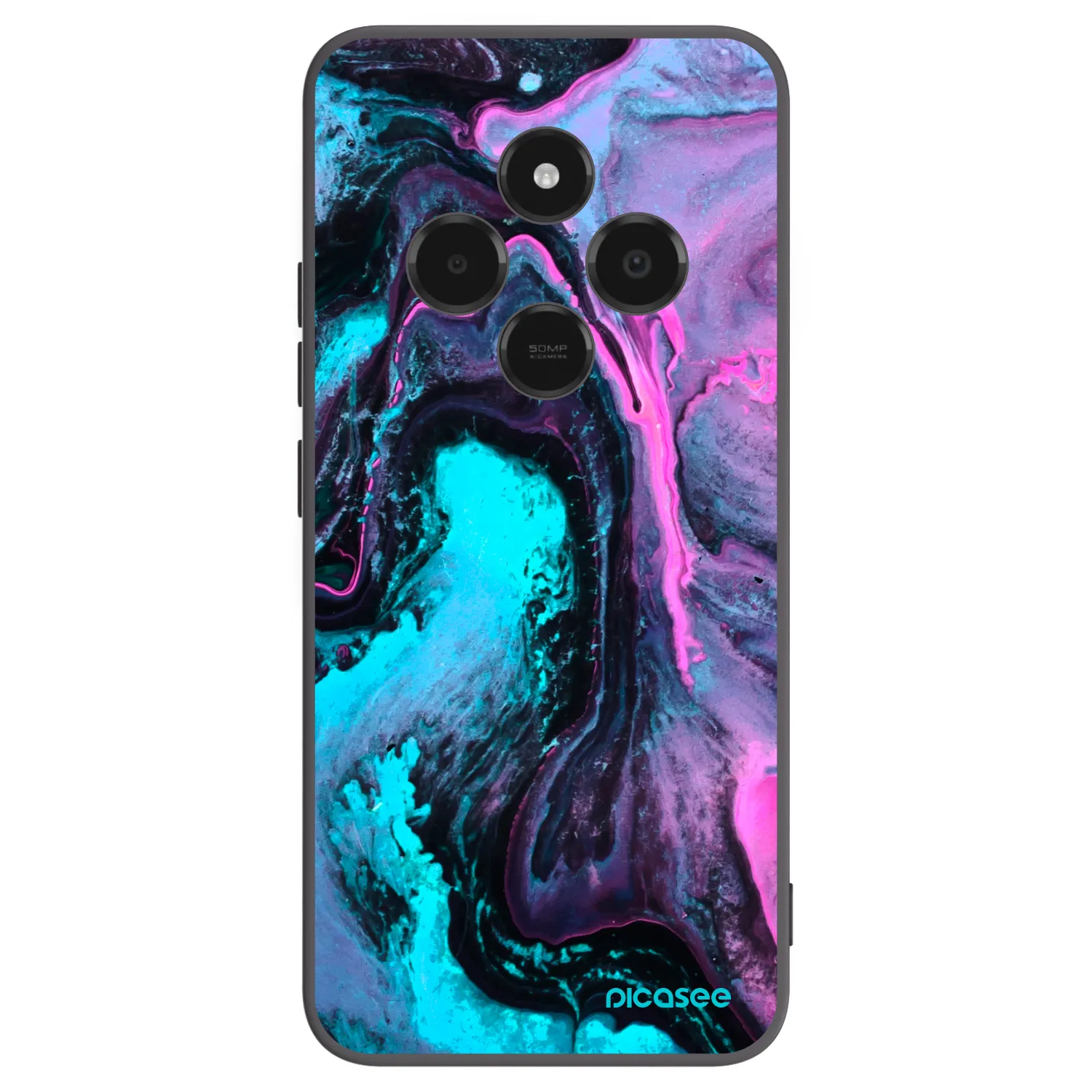 Picasee fekete szilikon tok az alábbi mobiltelefonokra Xiaomi Poco C75 - Lean 2