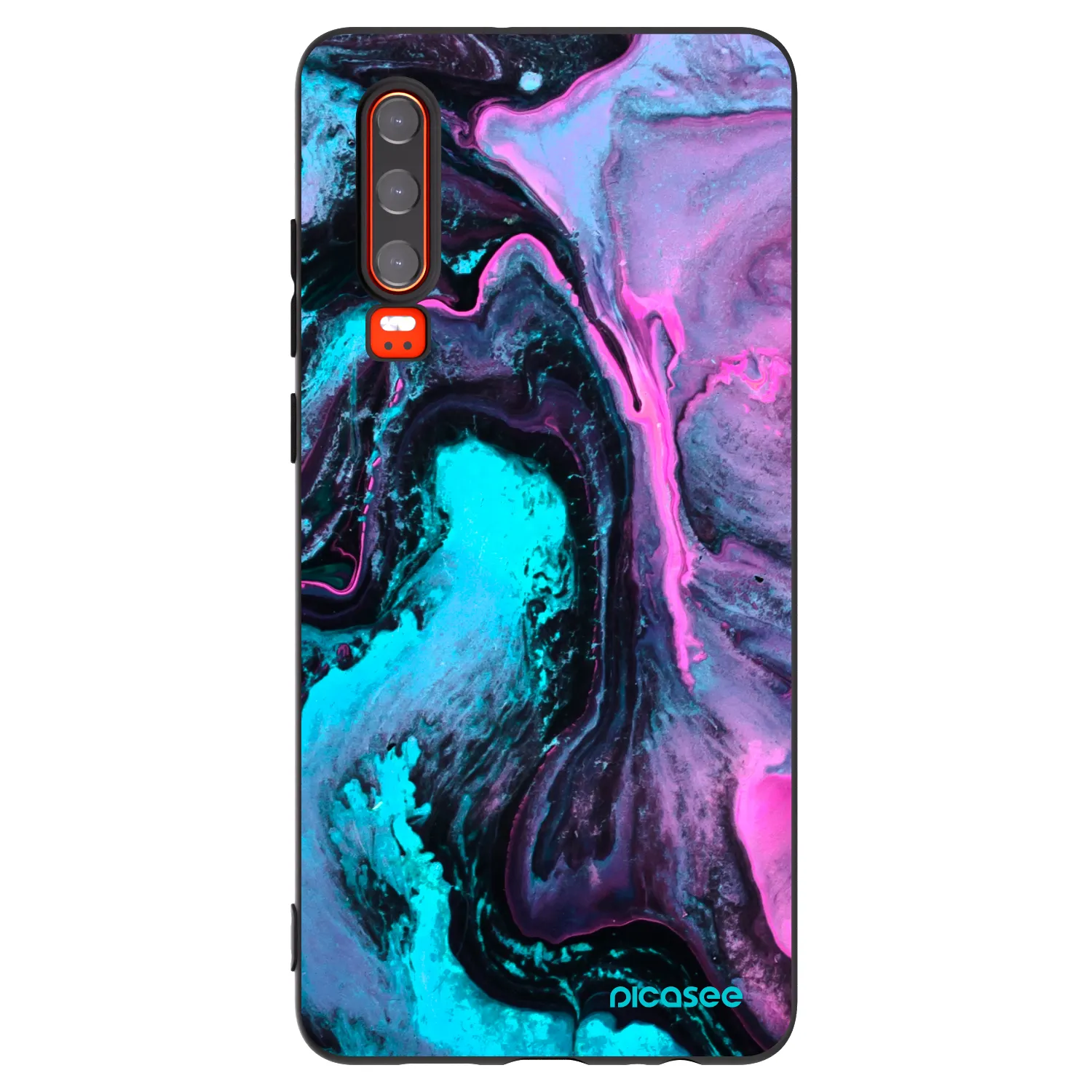 Picasee fekete szilikon tok az alábbi mobiltelefonokra Huawei P30 - Lean 2