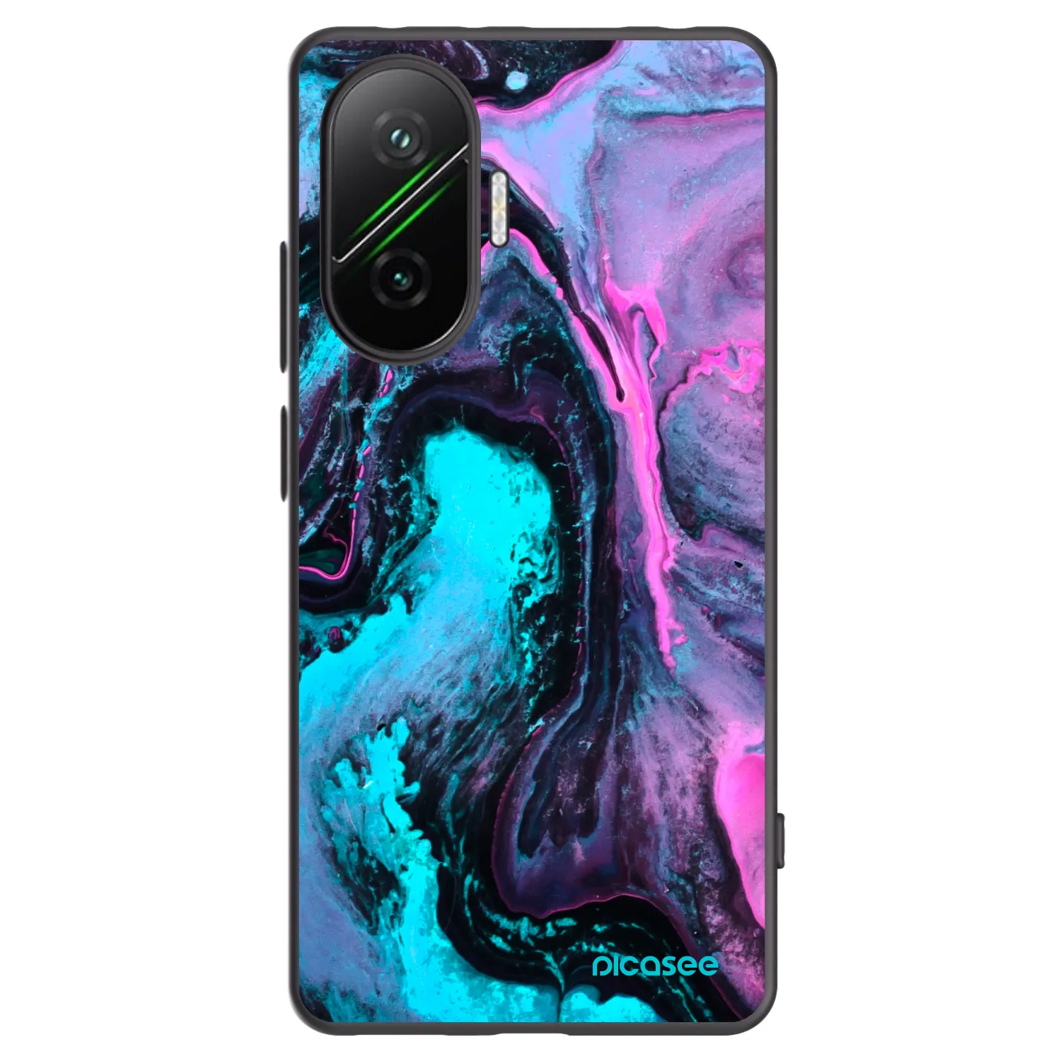 Picasee fekete szilikon tok az alábbi mobiltelefonokra Xiaomi Poco F7 Pro 5G - Lean 2