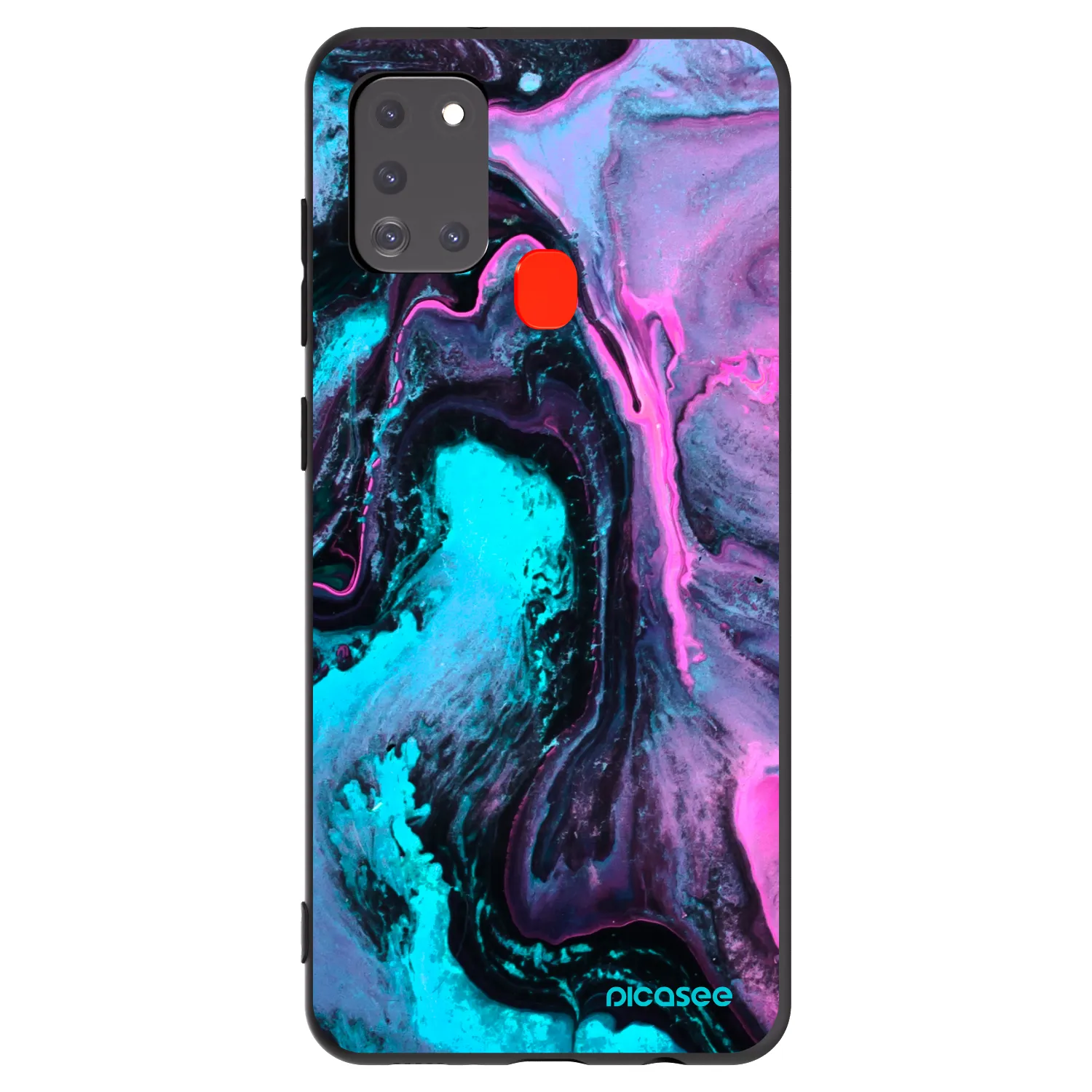 Picasee fekete szilikon tok az alábbi mobiltelefonokra Samsung Galaxy A21s - Lean 2