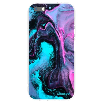 Picasee átlátszó szilikon tok az alábbi mobiltelefonokra Apple iPhone 5/5S/SE - Lean 2