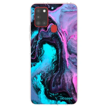 Picasee átlátszó szilikon tok az alábbi mobiltelefonokra Samsung Galaxy A21s - Lean 2