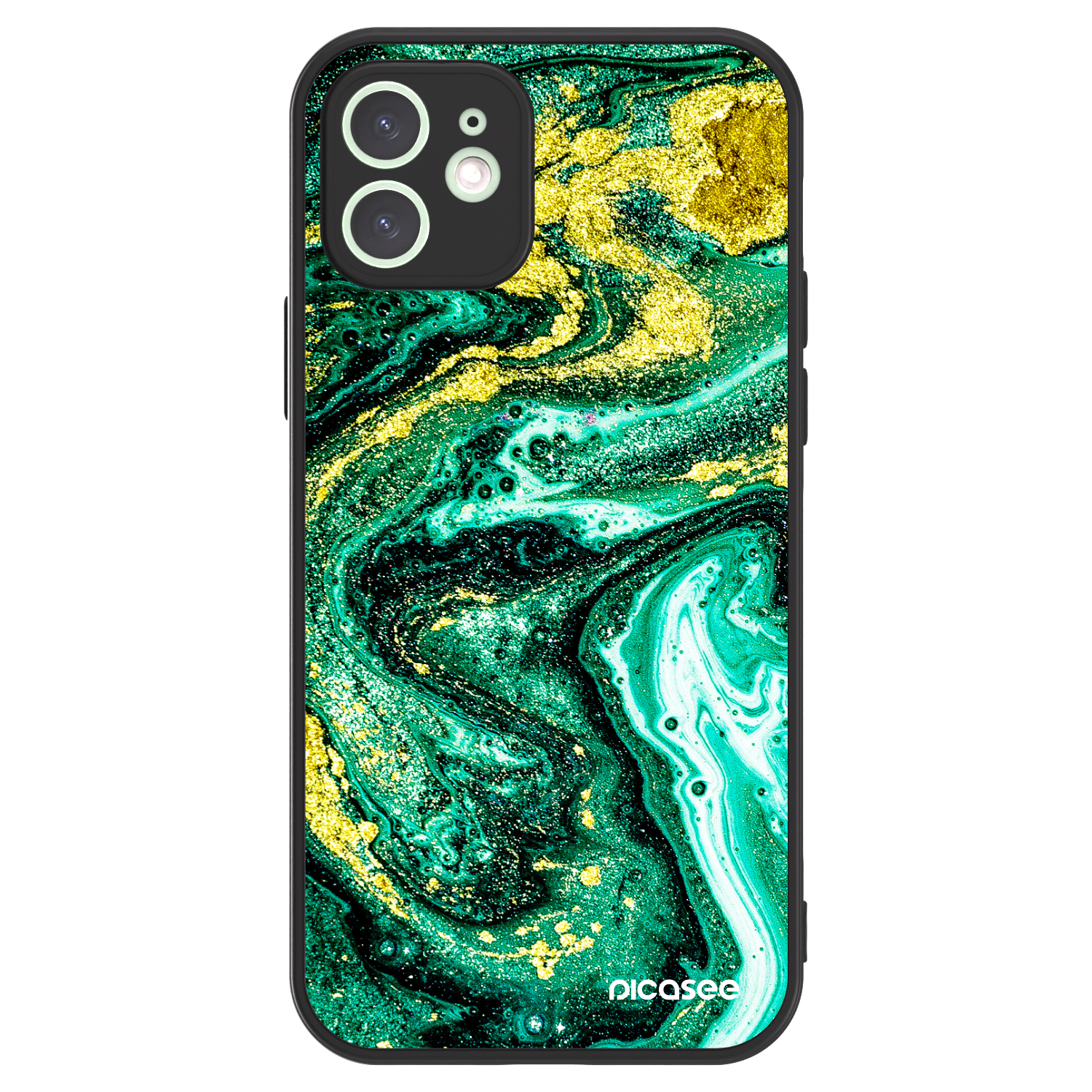 Picasee ULTIMATE CASE Apple iPhone 12 - készülékre - Green Gold