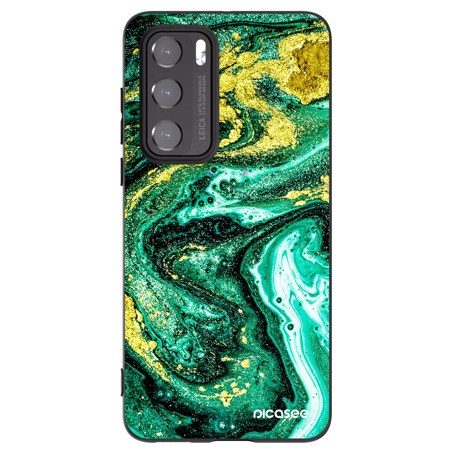 Picasee fekete szilikon tok az alábbi mobiltelefonokra Huawei P40 - Green Gold