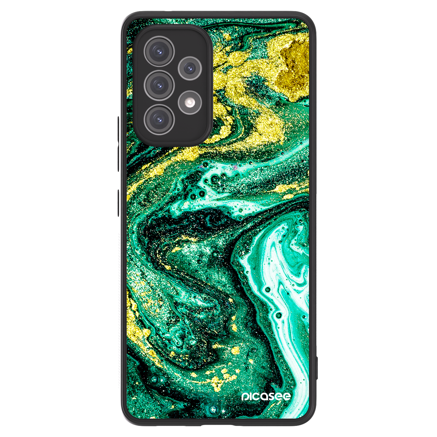 Picasee ULTIMATE CASE Samsung Galaxy A52 5G A525F - készülékre - Green Gold