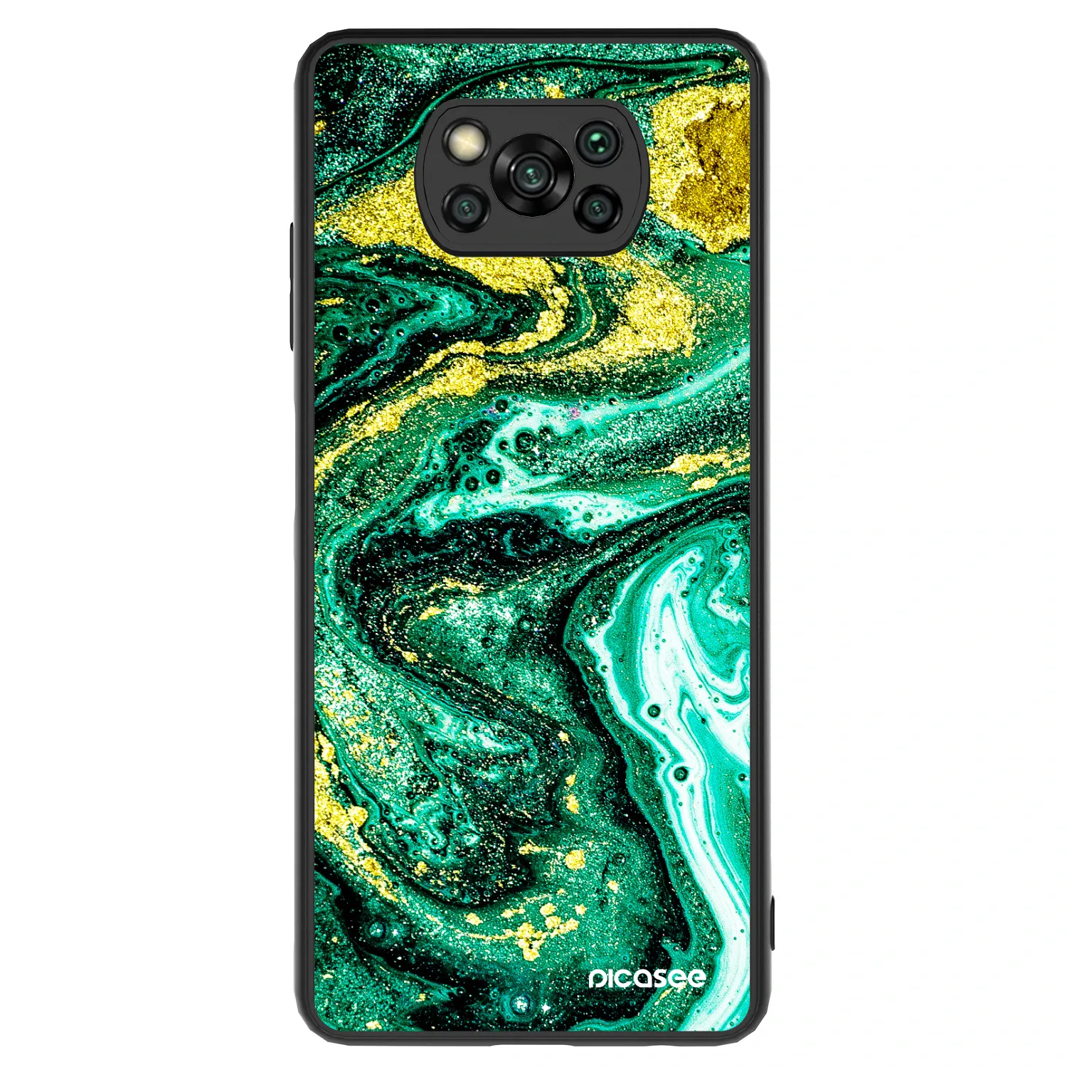 Picasee ULTIMATE CASE Xiaomi Poco X3 - készülékre - Green Gold
