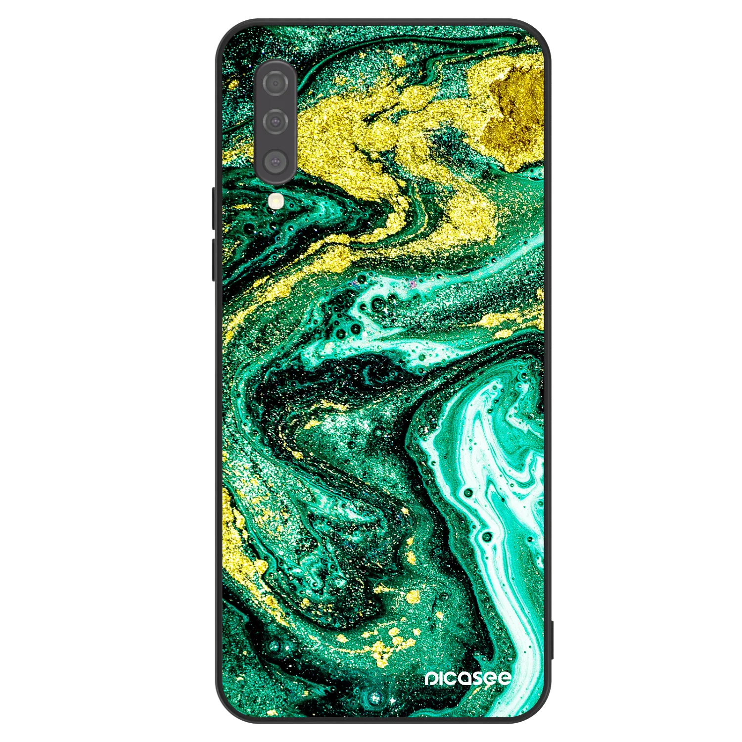 Picasee ULTIMATE CASE Samsung Galaxy A50 A505F - készülékre - Green Gold
