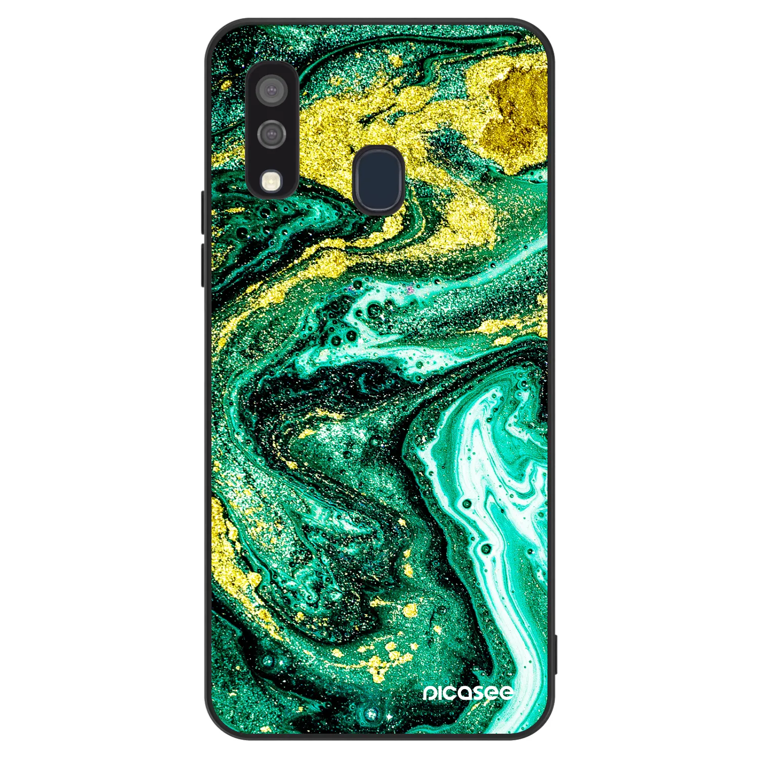 Picasee ULTIMATE CASE Samsung Galaxy A40 A405F - készülékre - Green Gold