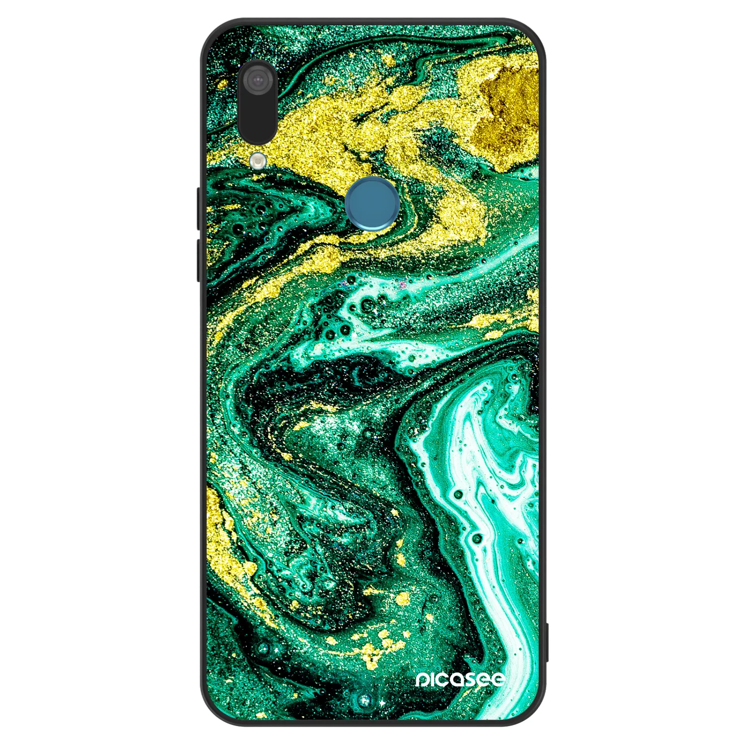 Picasee ULTIMATE CASE Huawei Y7 2019 - készülékre - Green Gold