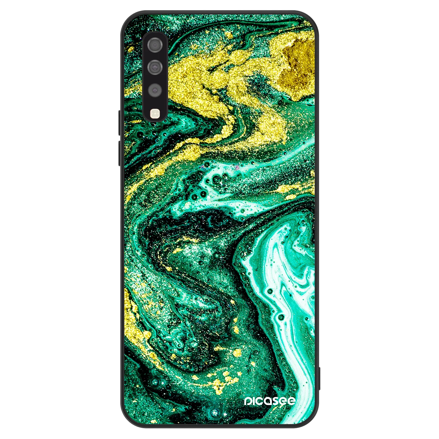 Picasee ULTIMATE CASE Samsung Galaxy A70 A705F - készülékre - Green Gold