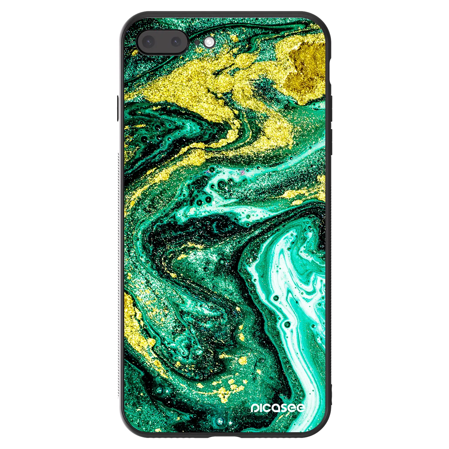 Picasee ULTIMATE CASE Apple iPhone 8 Plus - készülékre - Green Gold