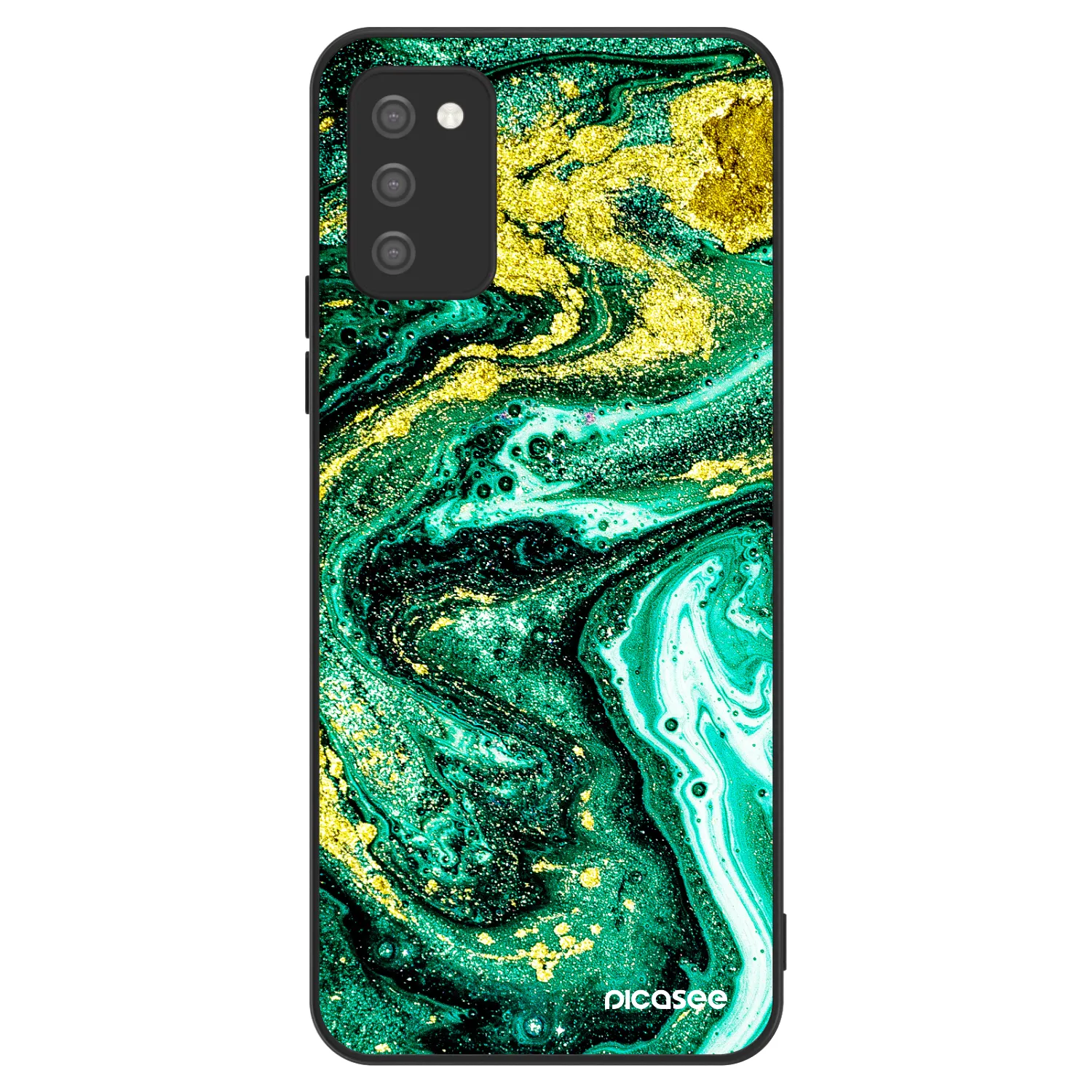 Picasee ULTIMATE CASE Samsung Galaxy A02s A025G - készülékre - Green Gold
