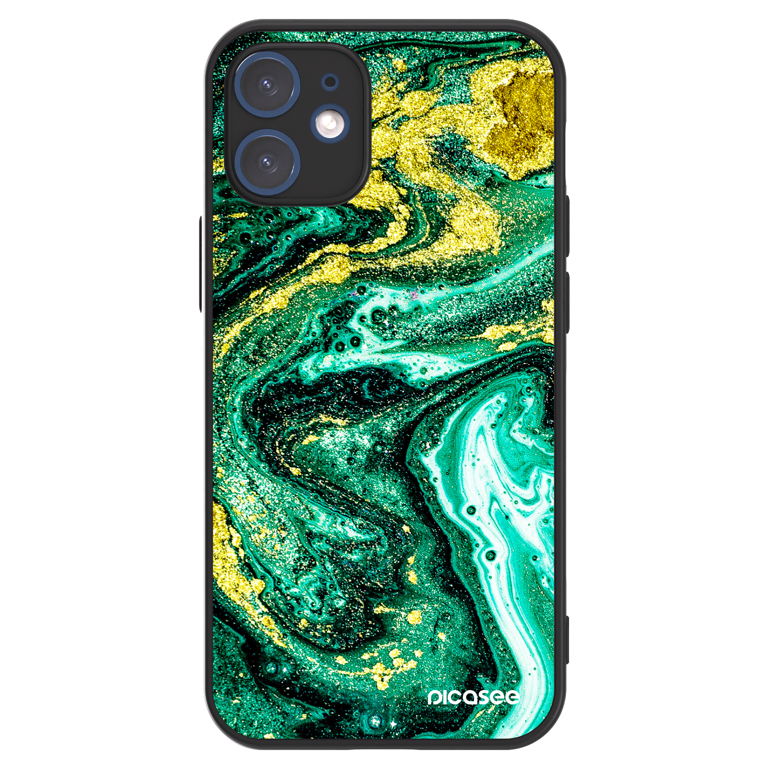Picasee ULTIMATE CASE MagSafe Apple iPhone 12 mini - készülékre - Green Gold