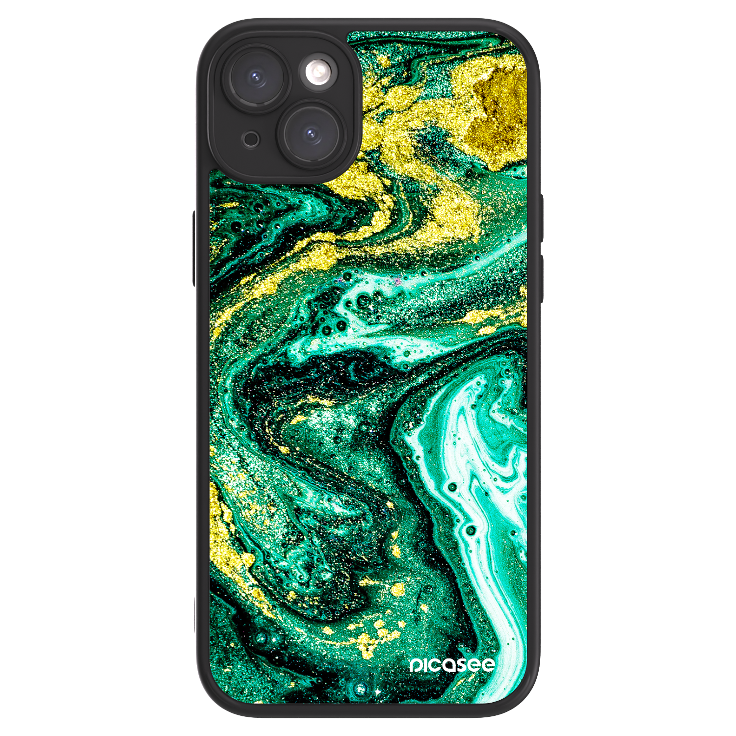 Picasee ULTIMATE CASE MagSafe Apple iPhone 15 Plus - készülékre - Green Gold